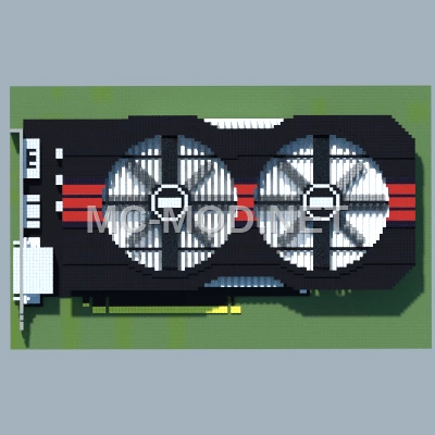 Pixel Art Graphics Card Replica
