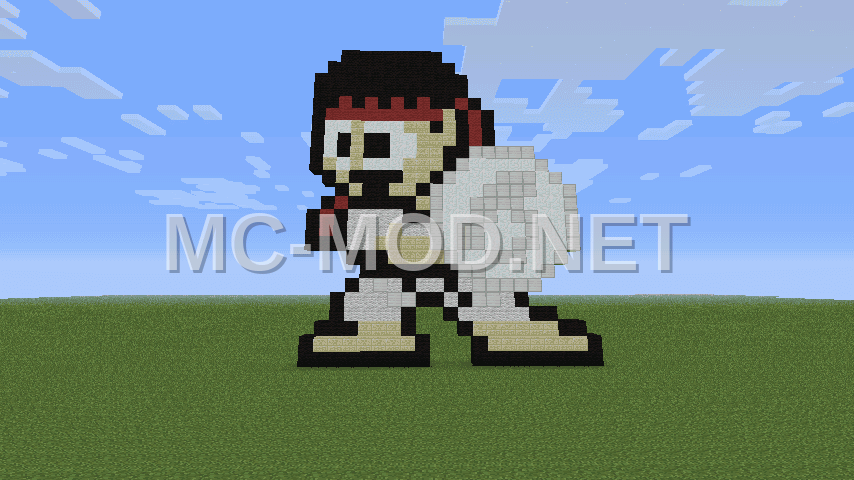 Pixel Art: Ryu (Street Fighter)