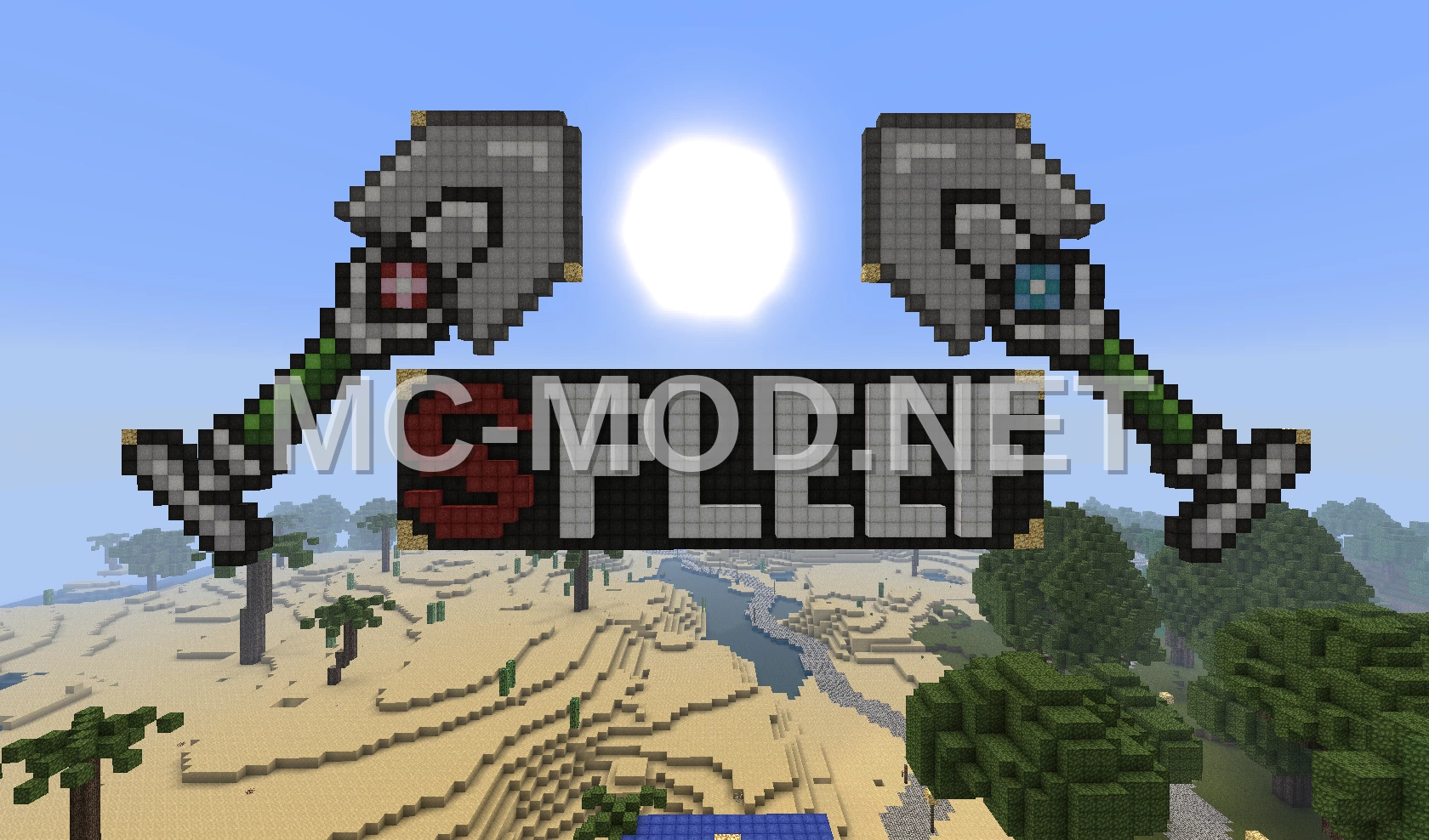 Pixel Art Spleef Logo