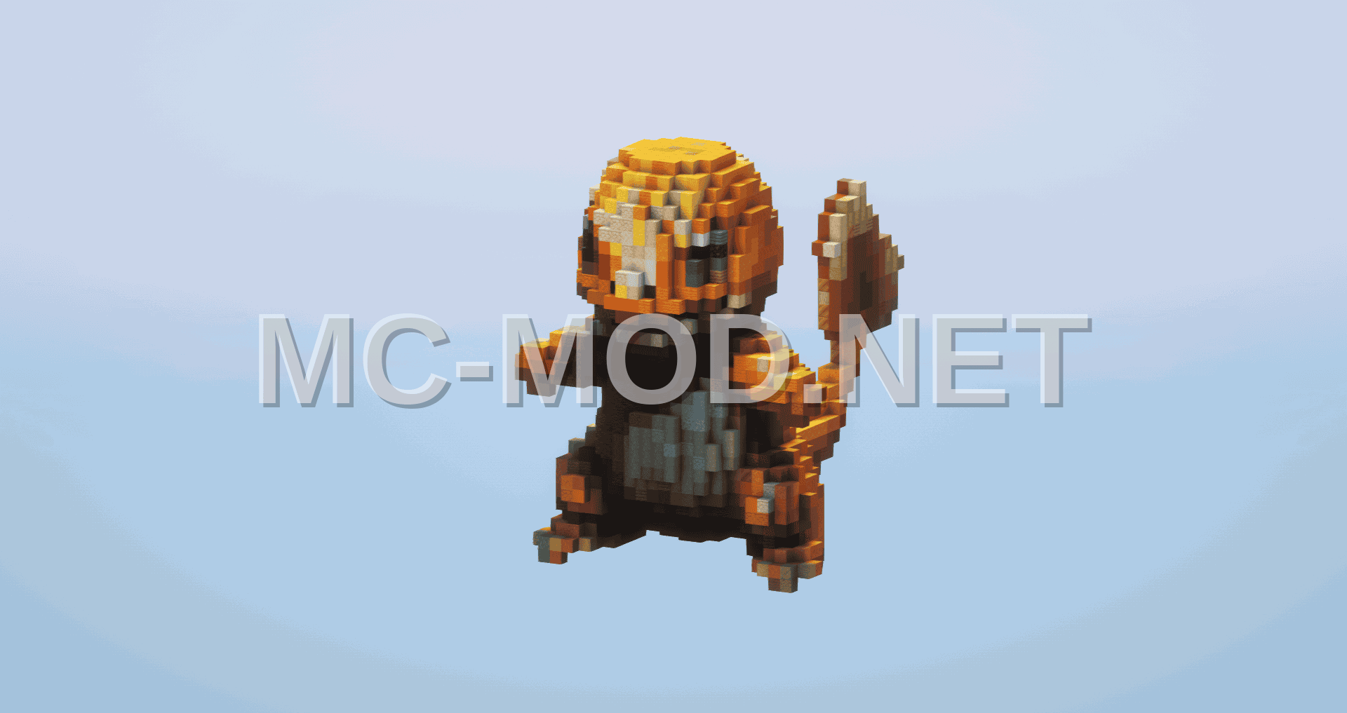 Pokemon Charmander Pixel Art Statue