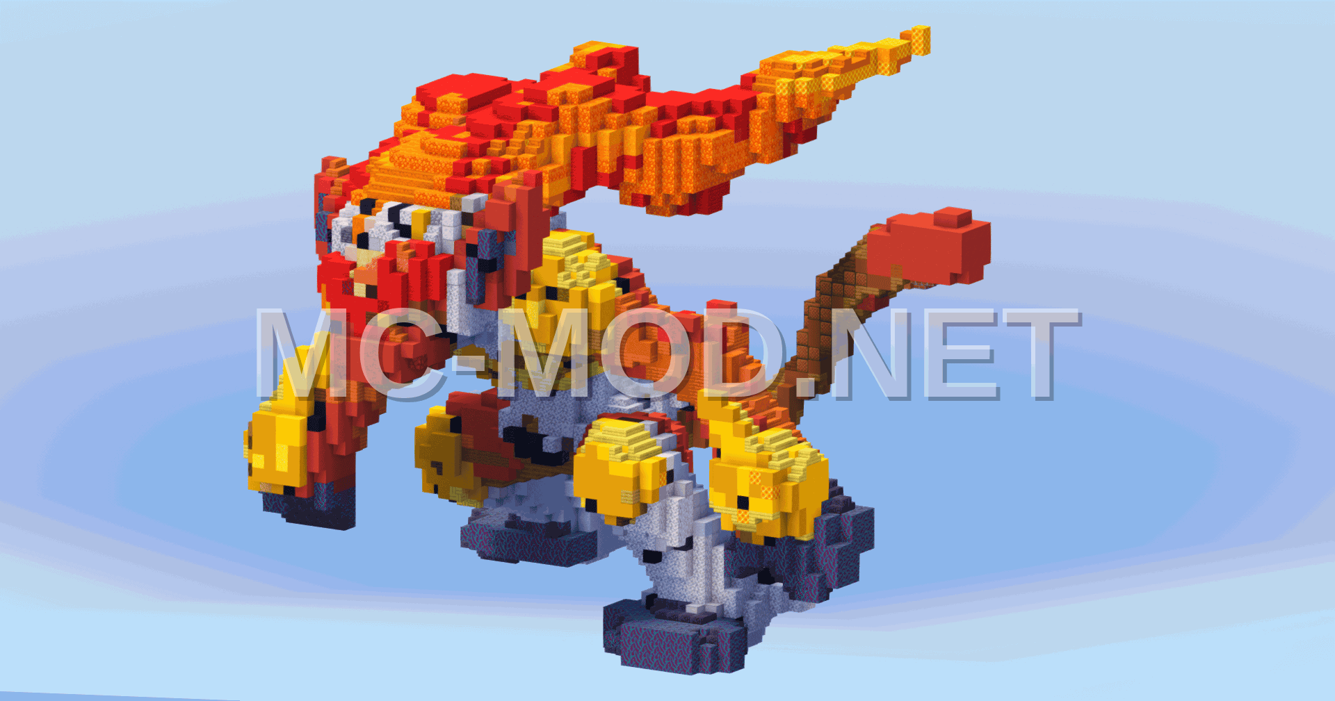 Pokemon Infernape Organic Statue