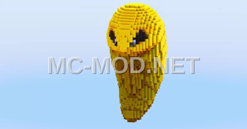 Yellow Pokemon Kakuna Statue