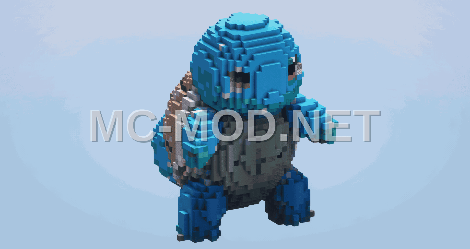 Prismarine Squirtle Pokemon Statue