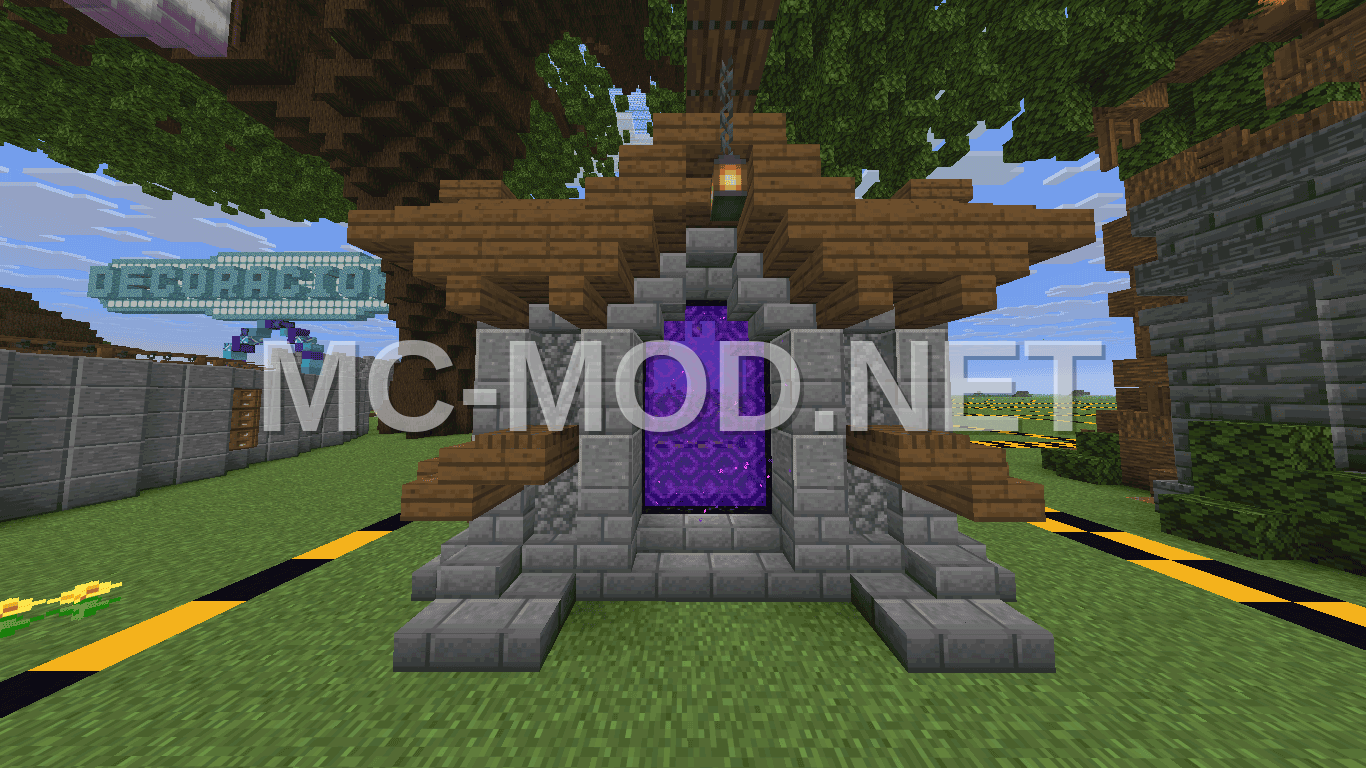 Medieval Nether Portal with Spruce Roof