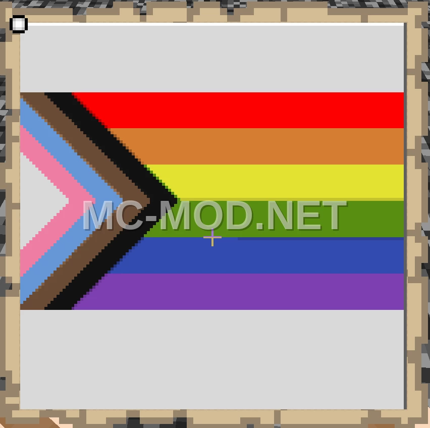 Pride Flag Map Art