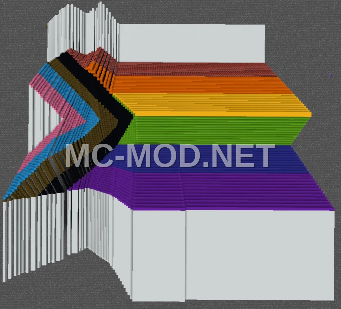 Pride Flag Map Art