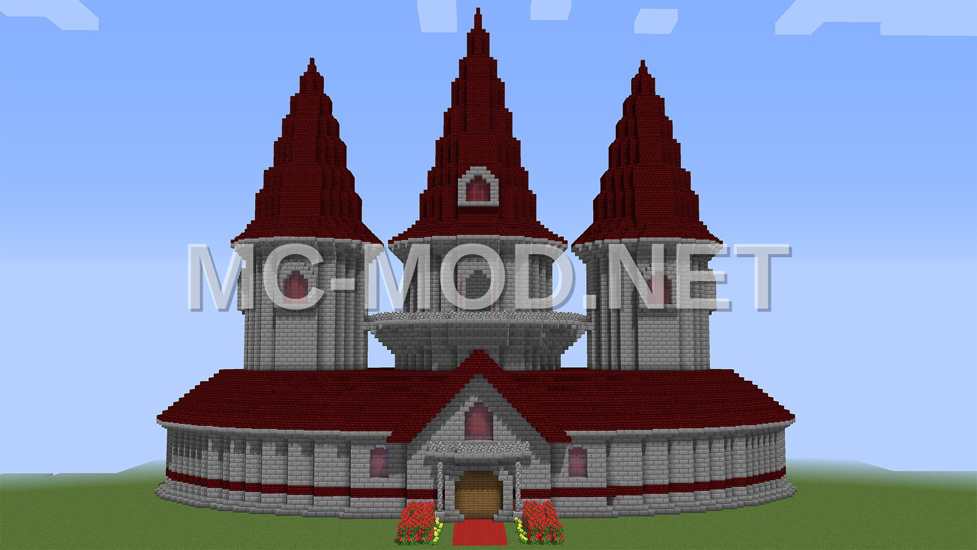 Princess Peach Castle Style Building