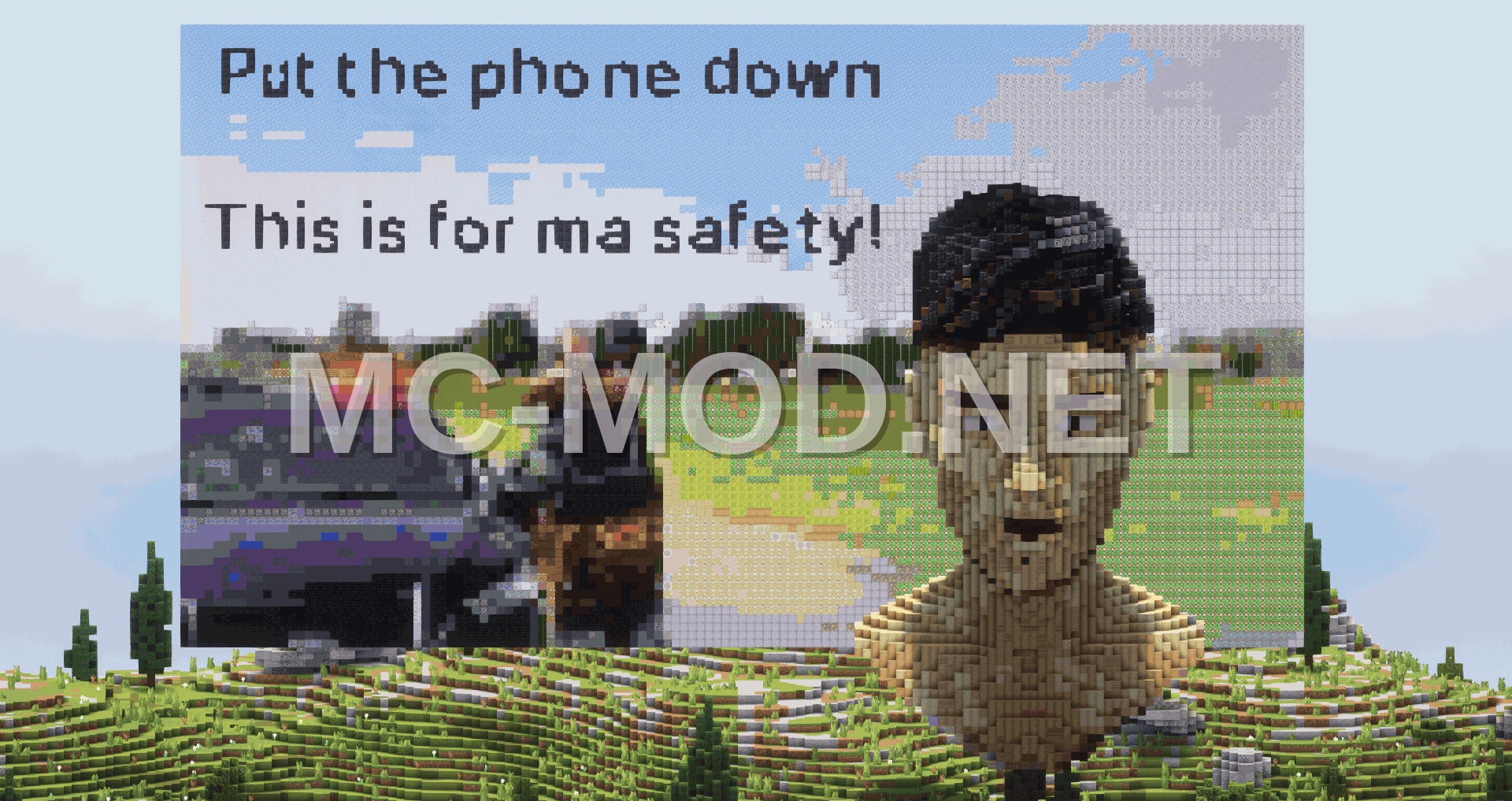 Put The Phone Down Statue