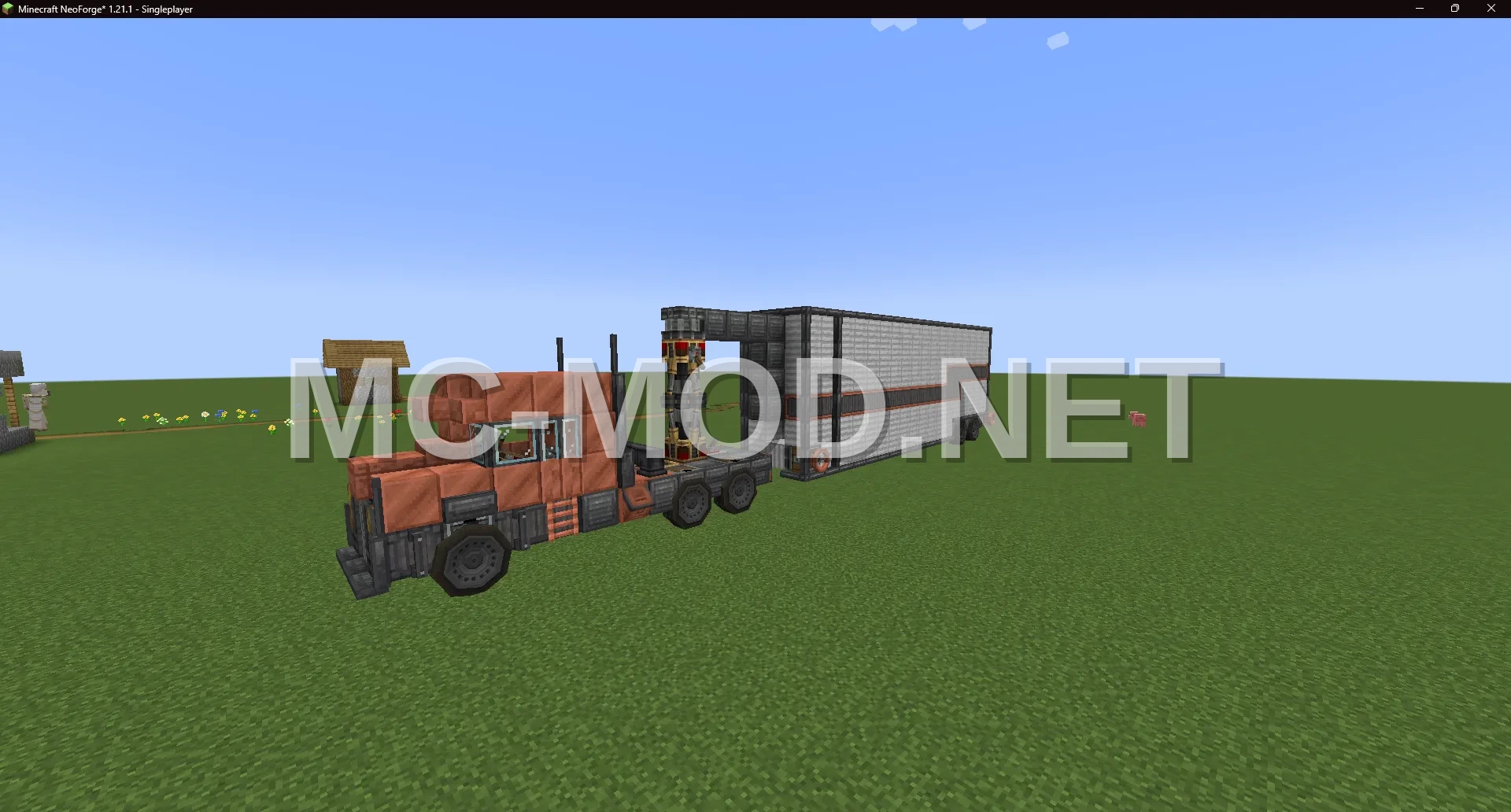 Realistic Car Trailer – 468 Blocks