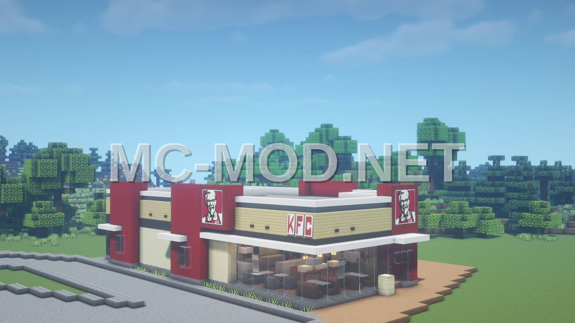 Realistic KFC Restaurant Build