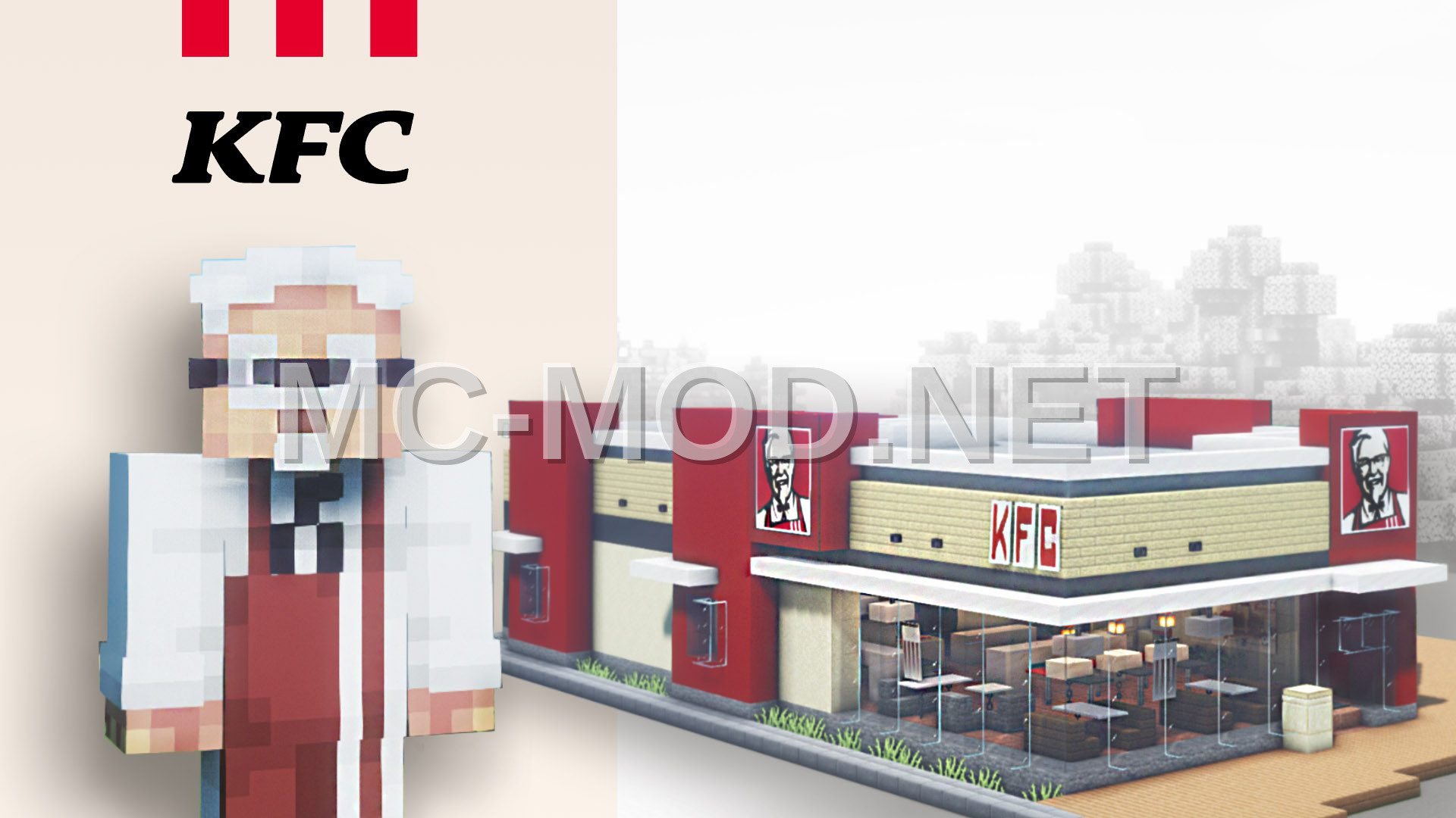 Realistic KFC Restaurant Build