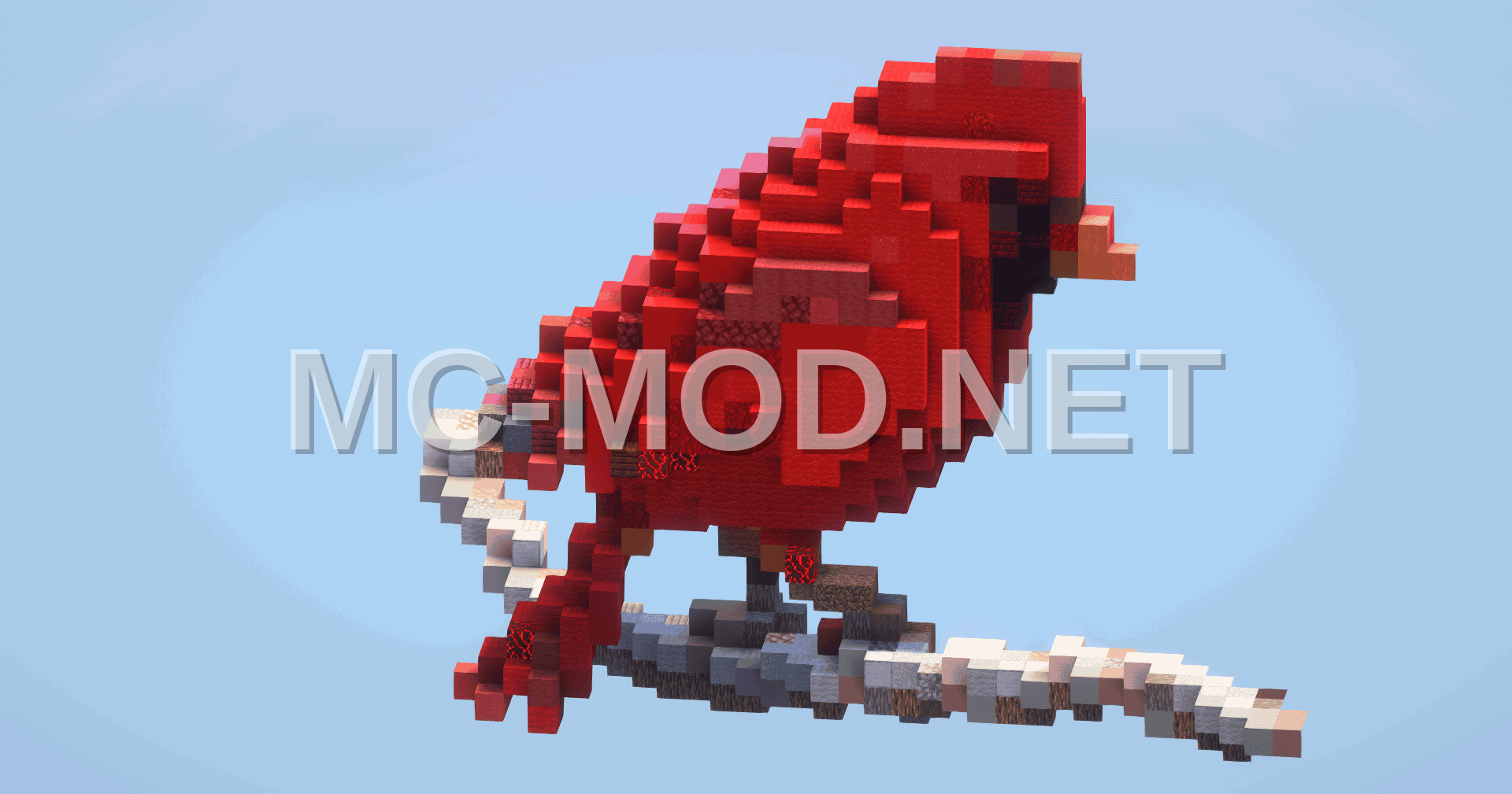 Red Cardinal Bird Statue
