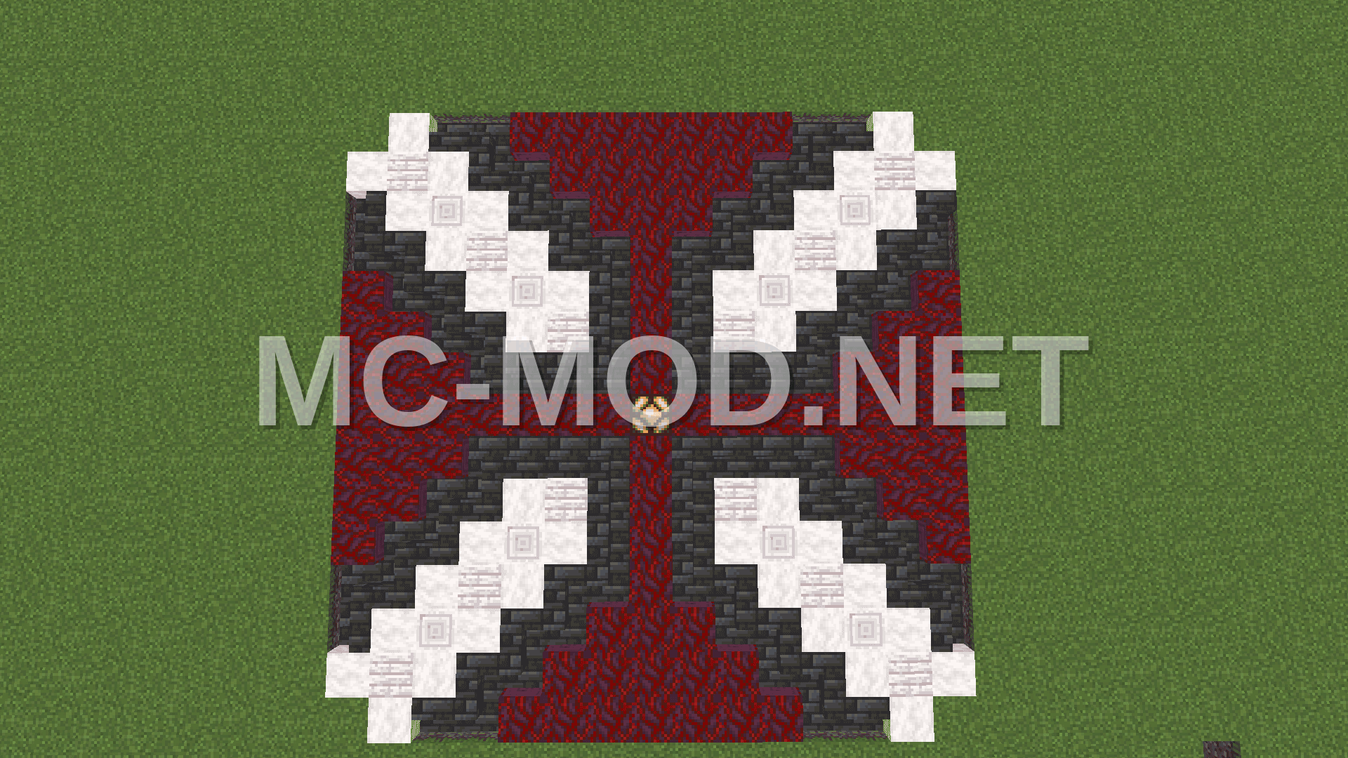 Red Dark Hub Floor
