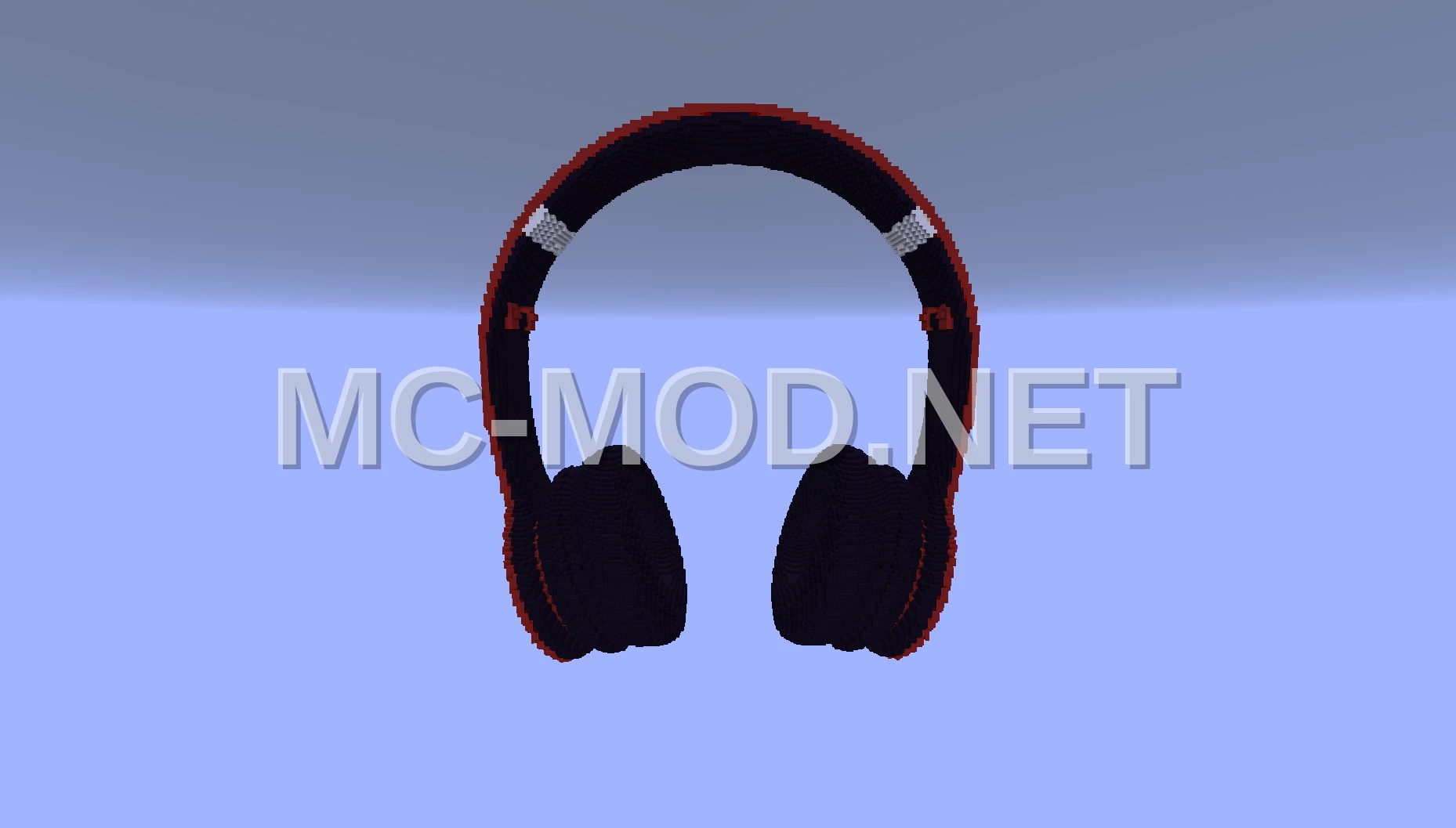 Red Headphones Structure