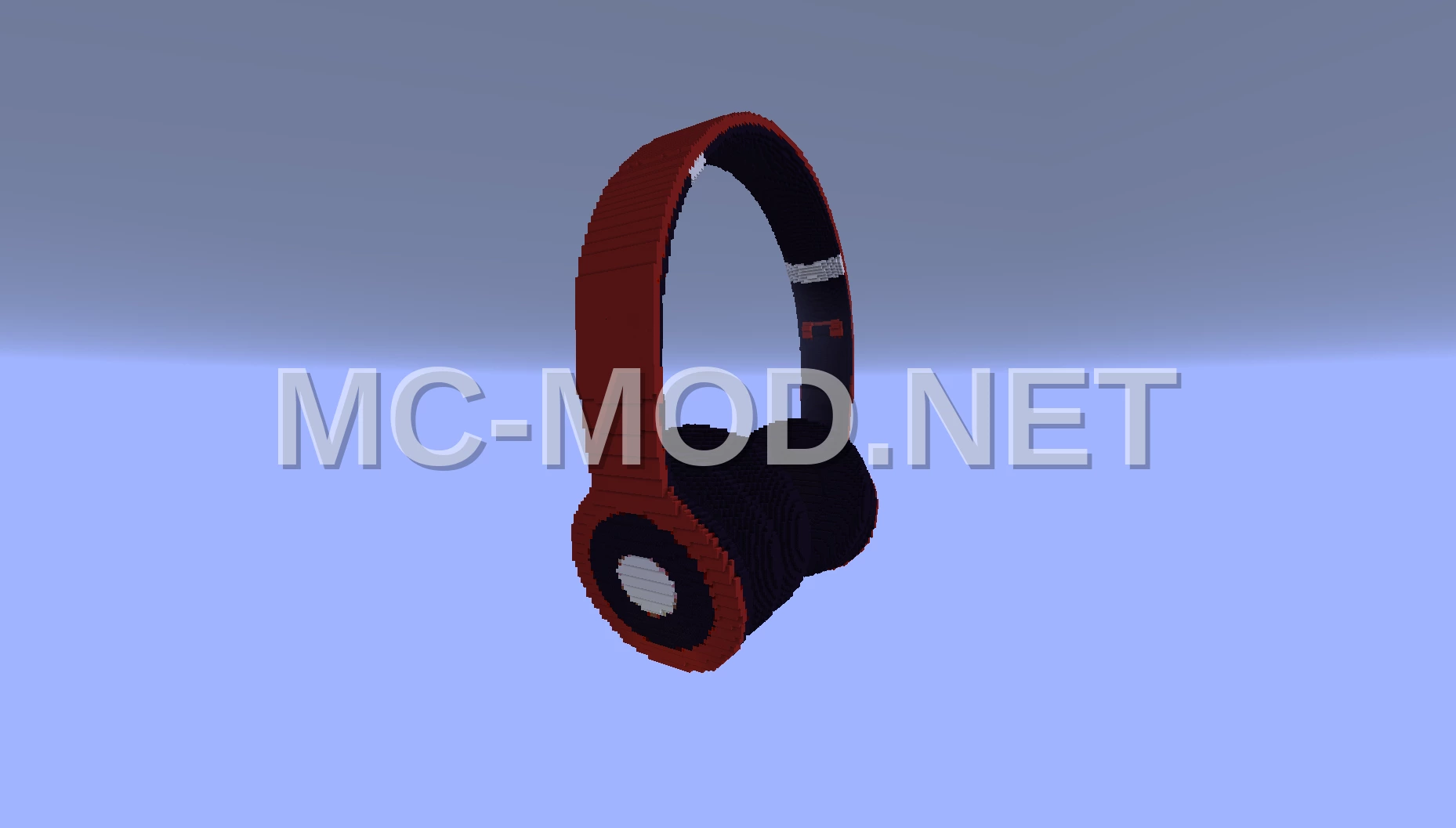 Red Headphones Structure