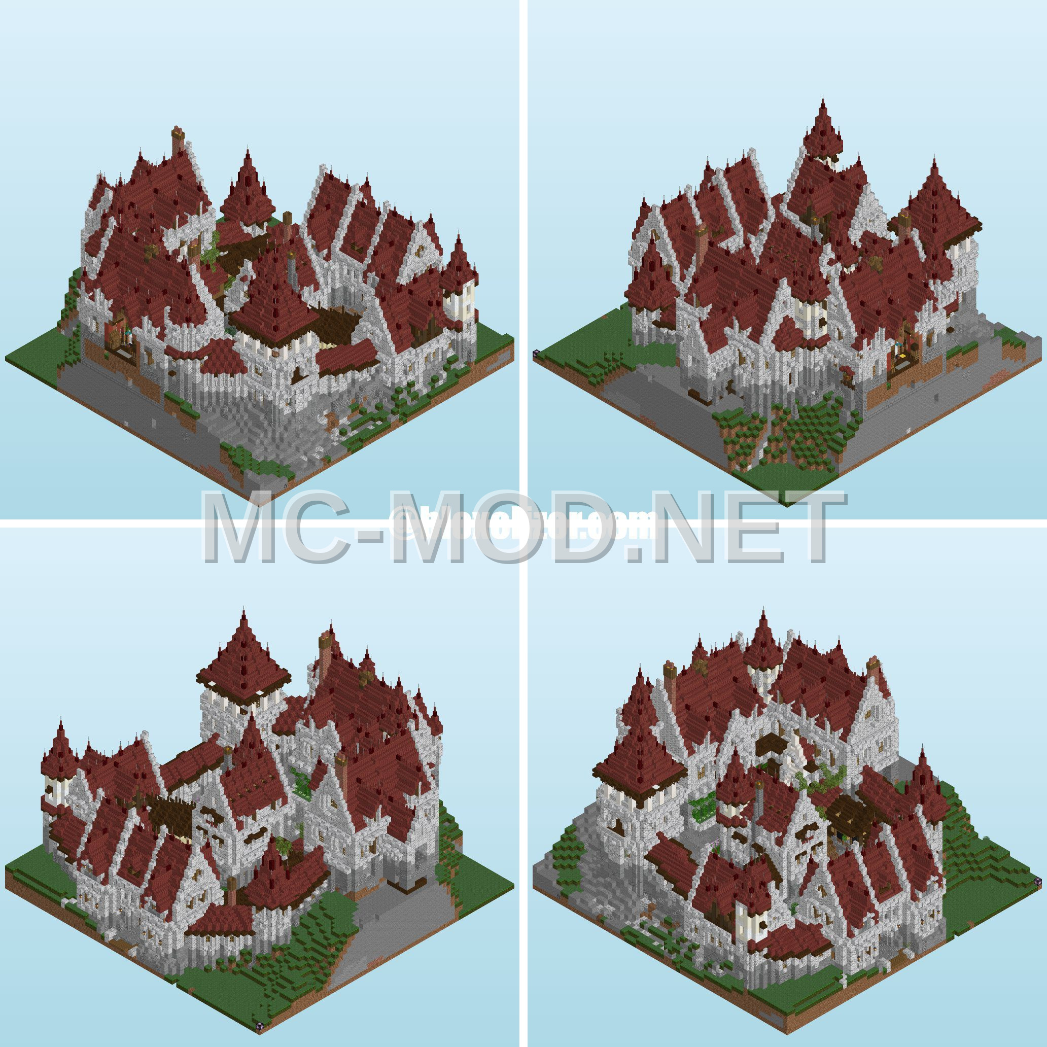 Red Medieval Castle