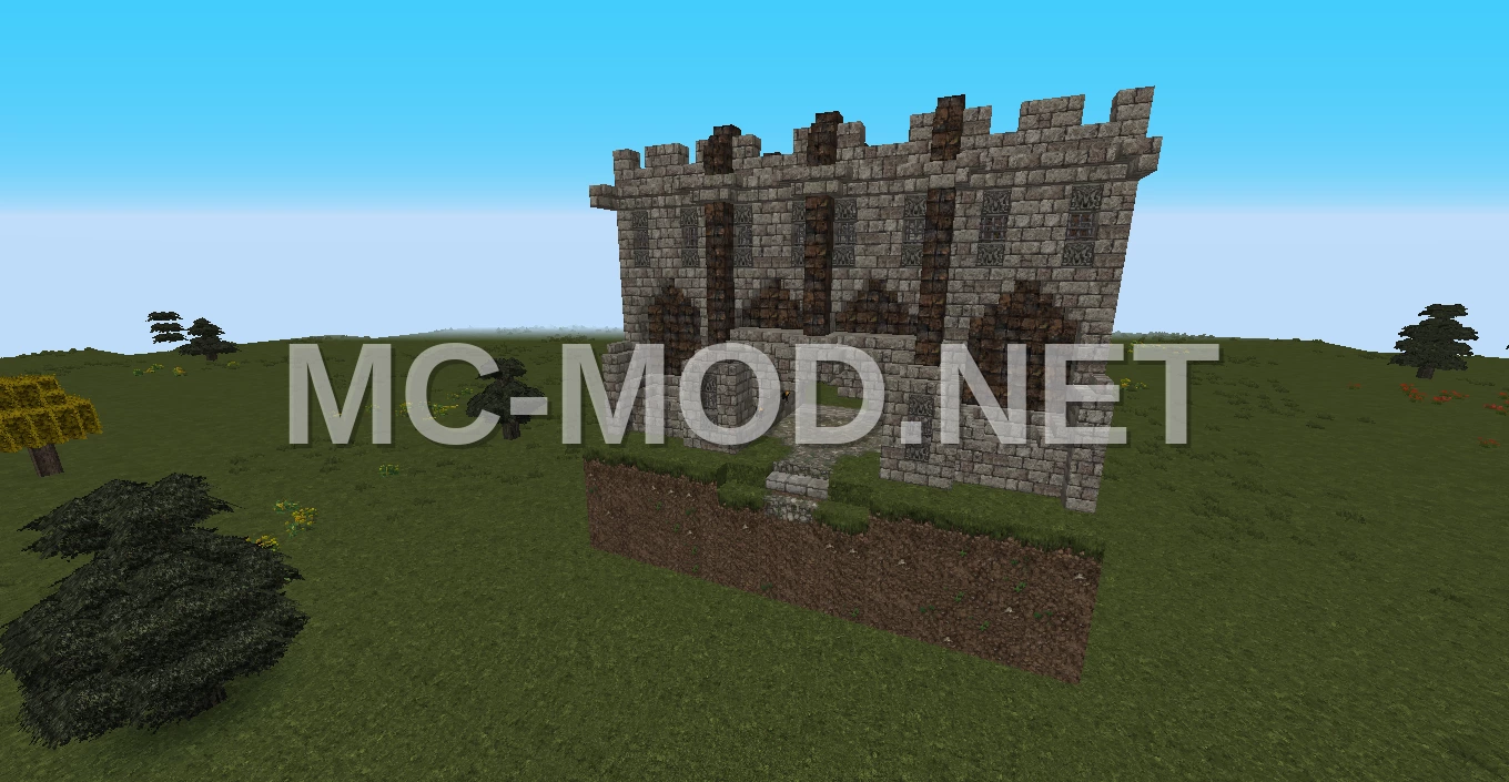 Redstone Gatehouse With Day Night Cycle