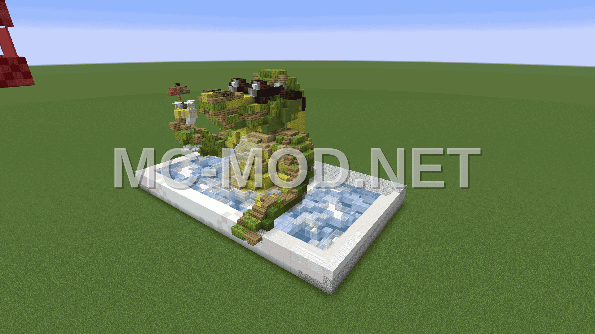 Relaxed Crocodile Bath Decoration