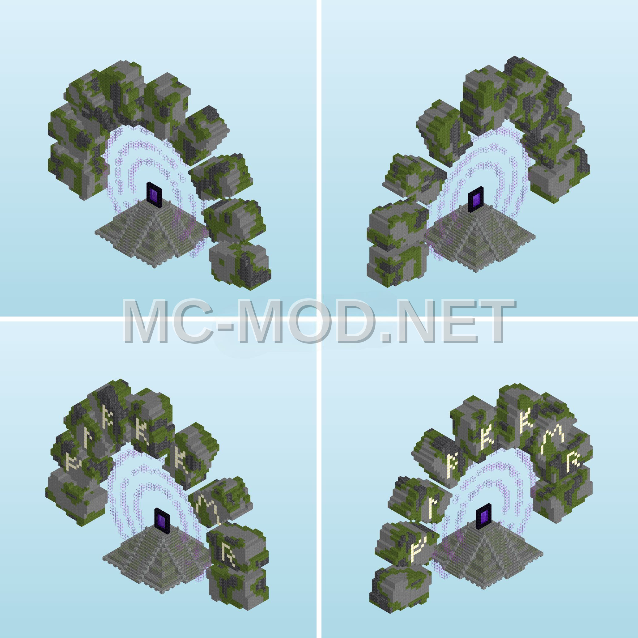 Runic Nether Portal Exterior Build