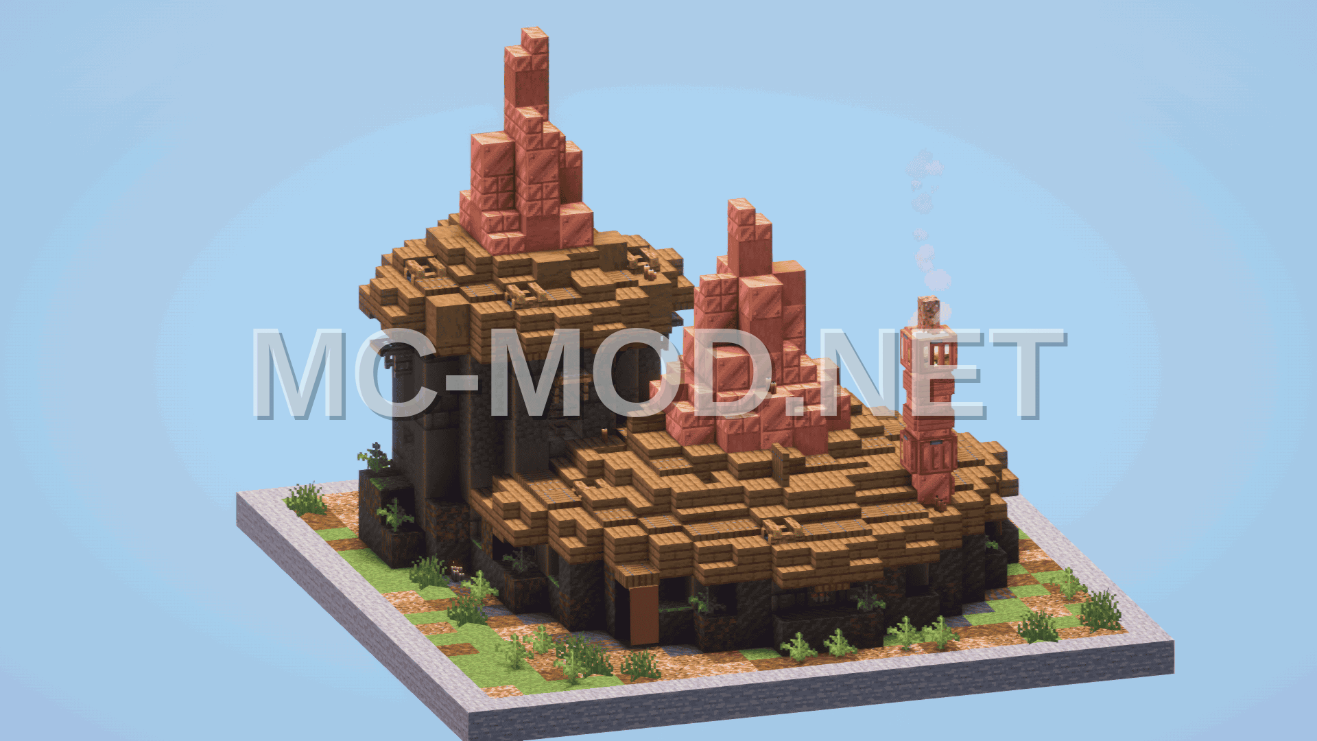 Rustic Big Hut Minecraft Build