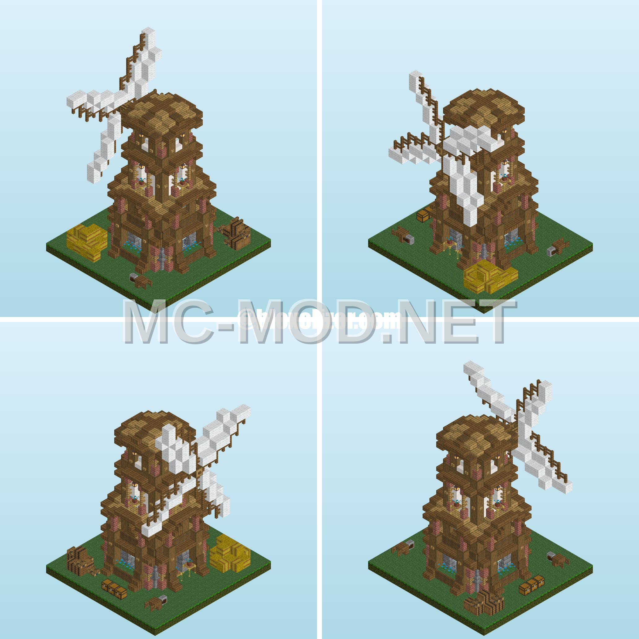 Rustic Farmhouse Windmill
