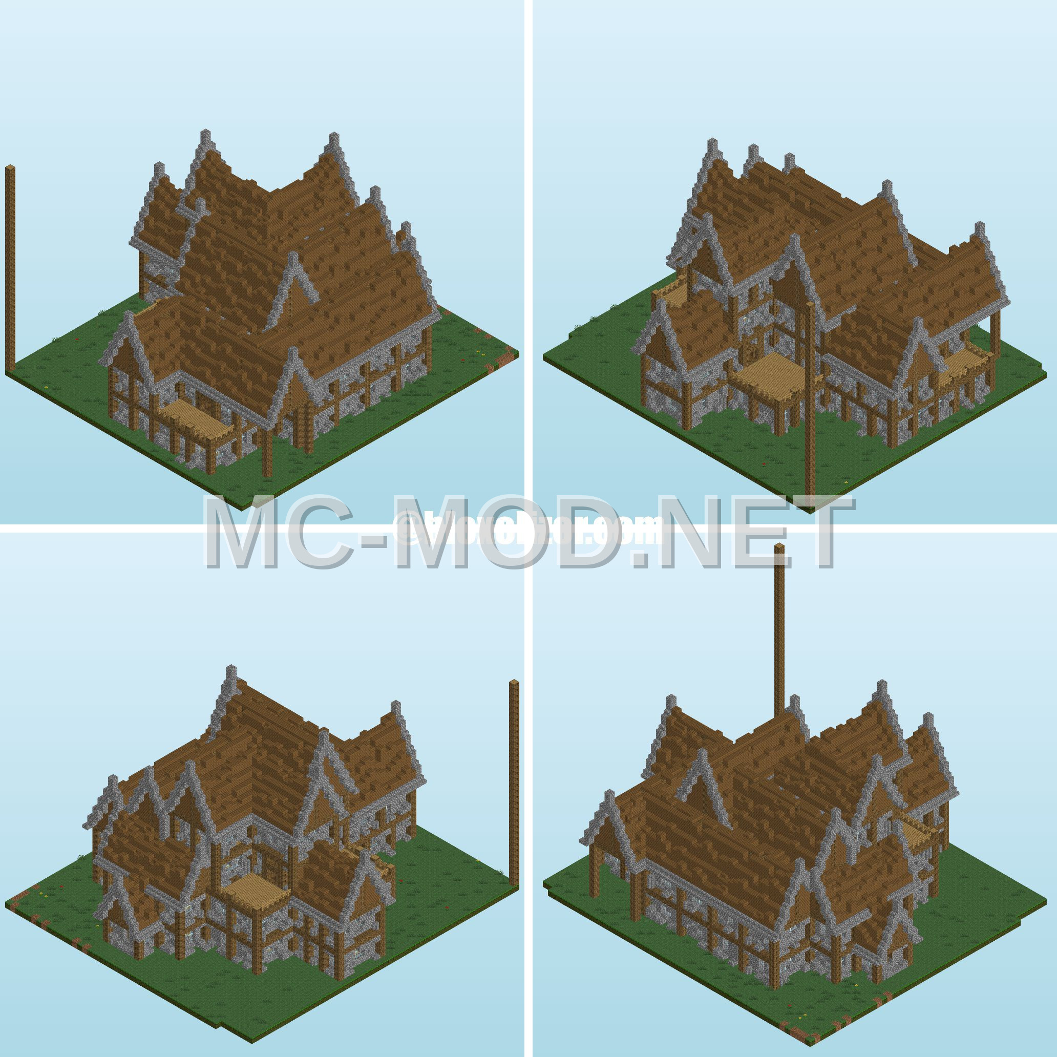 Rustic Mansion Survival House
