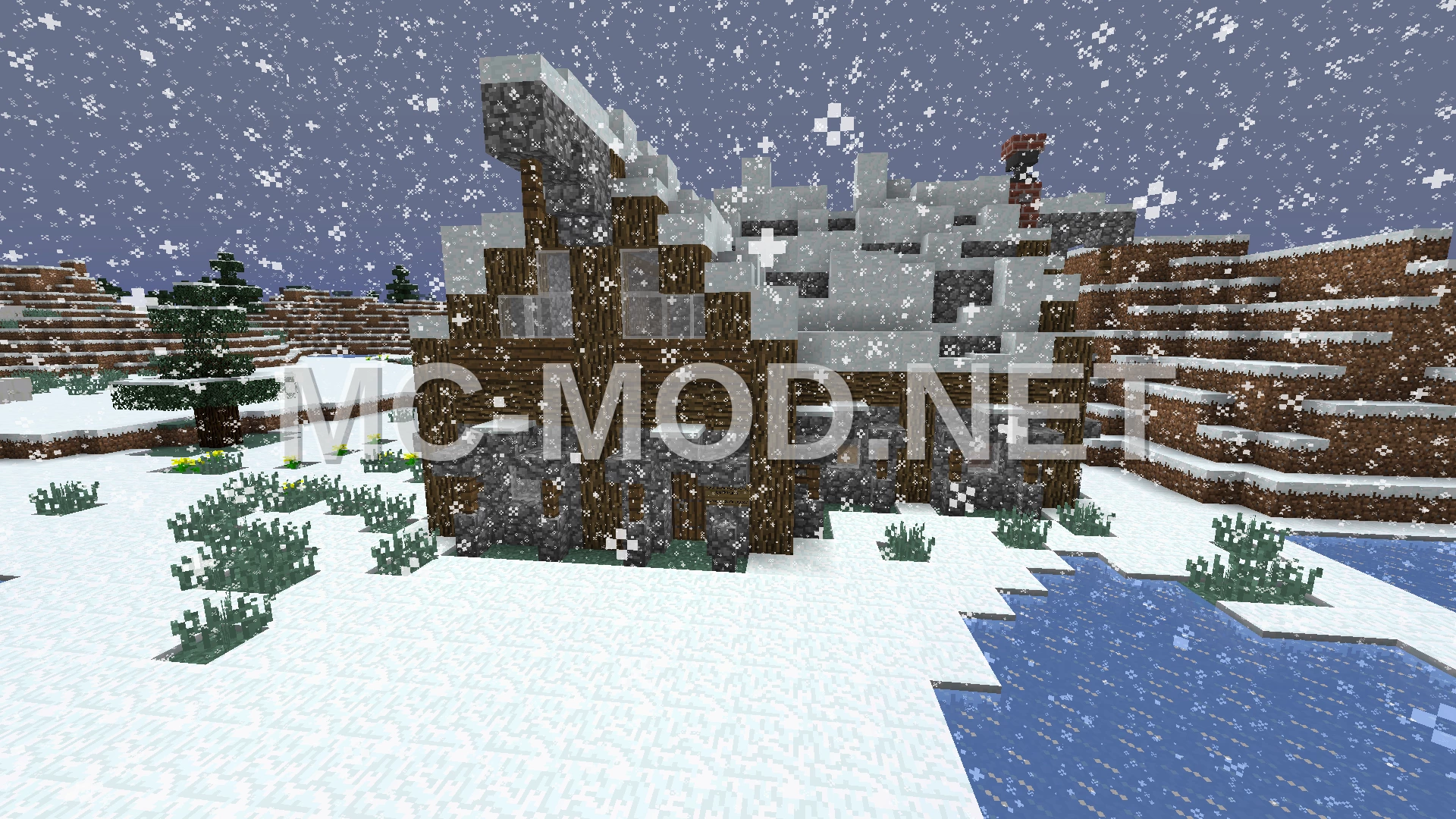 Rustic Old House for Christmas Town