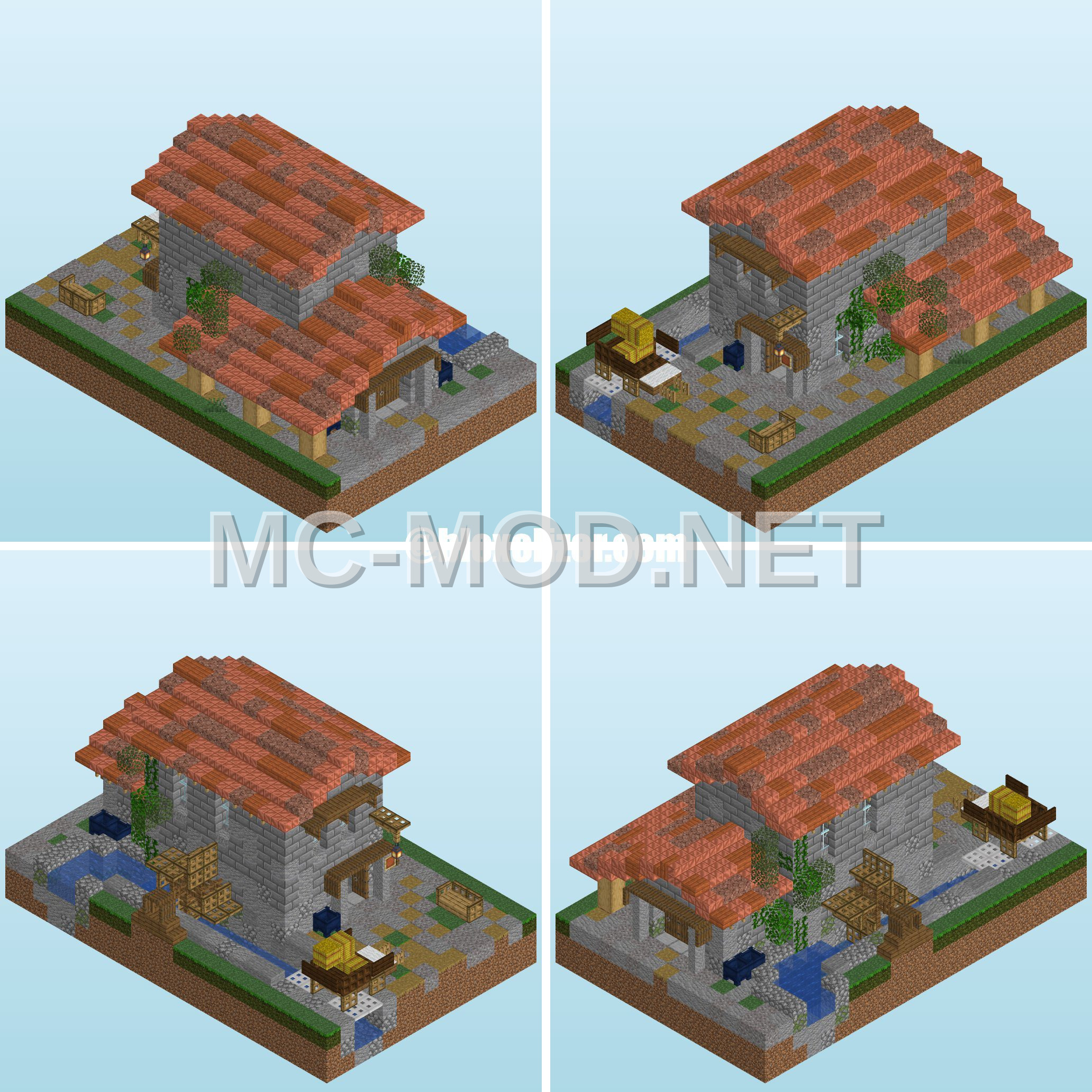 Rustic Watermill Structure