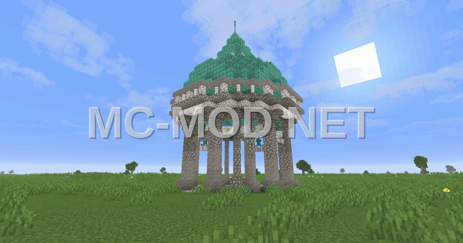 Simple Gazebo Park Decoration