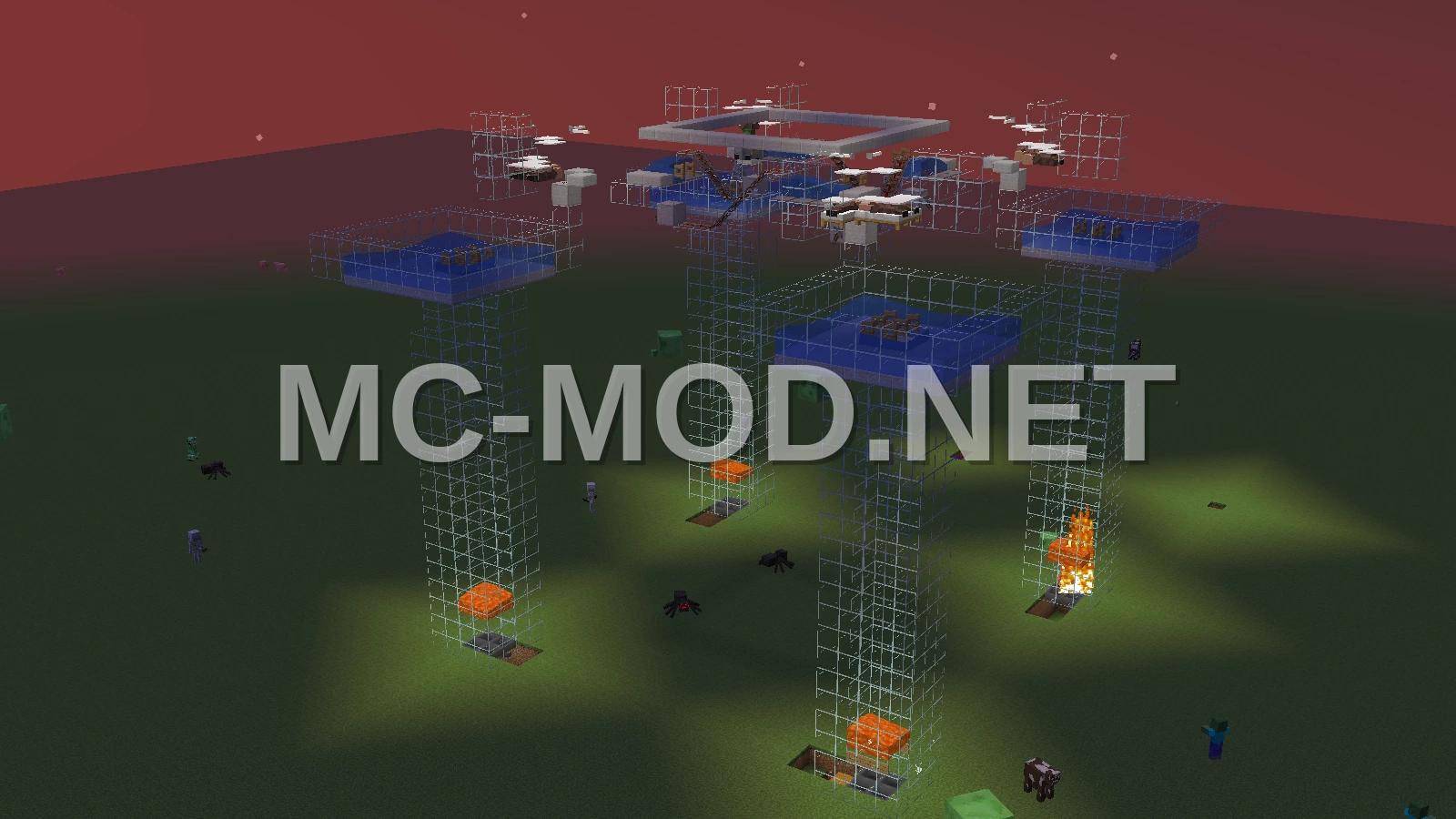 Simple Iron Farm Structure