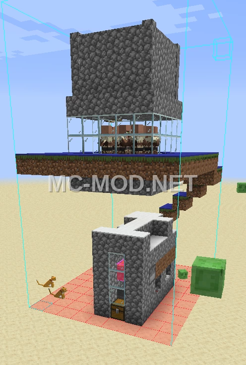 Simple Iron Farm With Chicken Farm