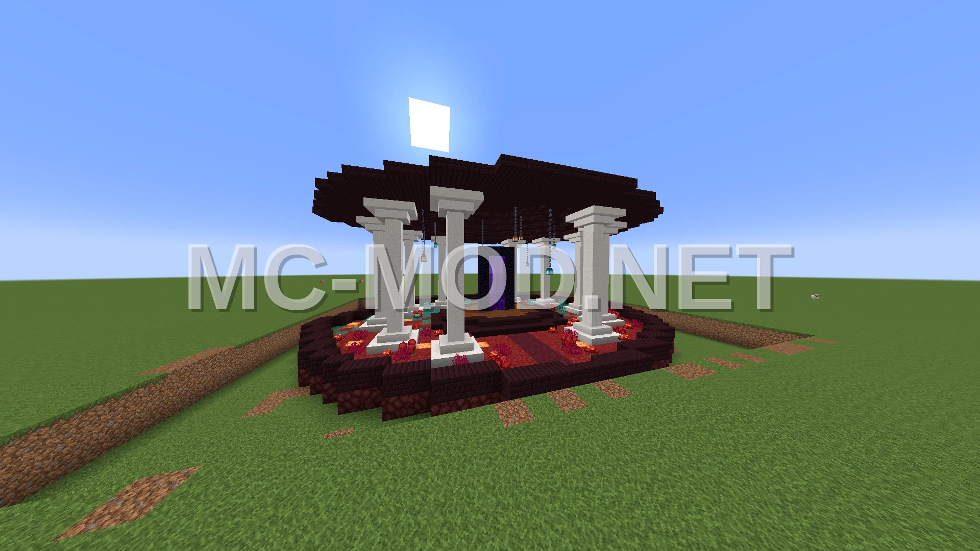 Simple Nether Hub Design