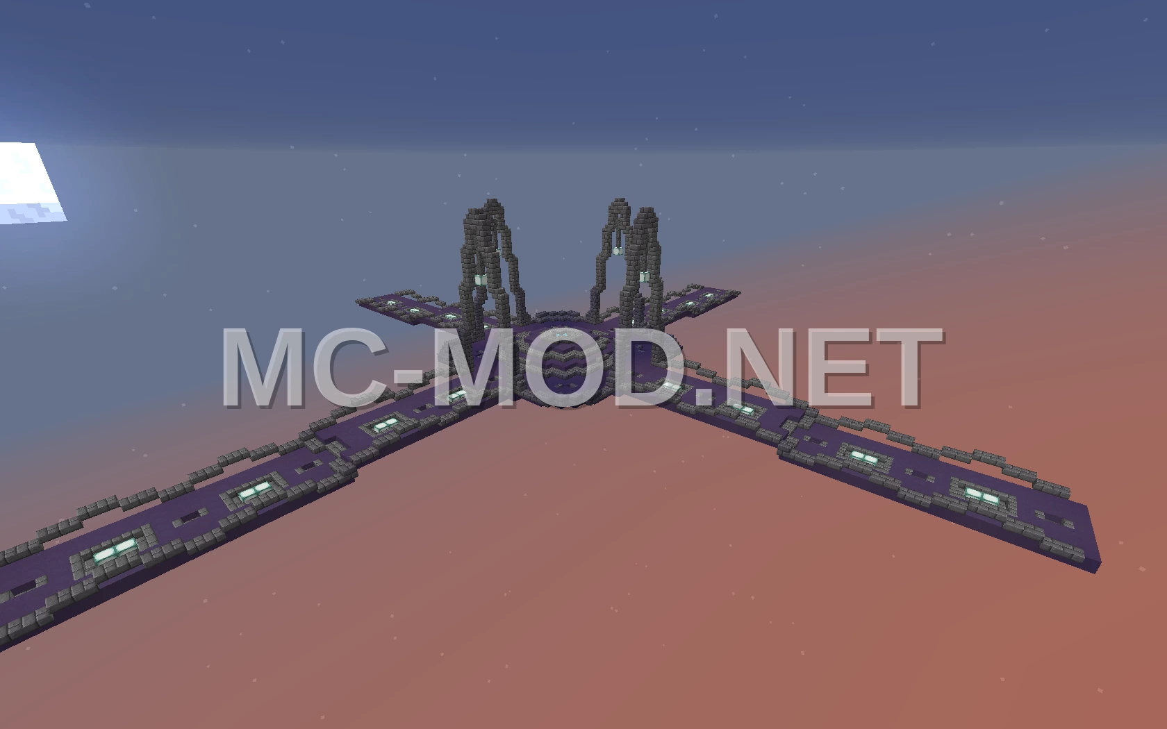 Blue Terracotta Skyblock Island