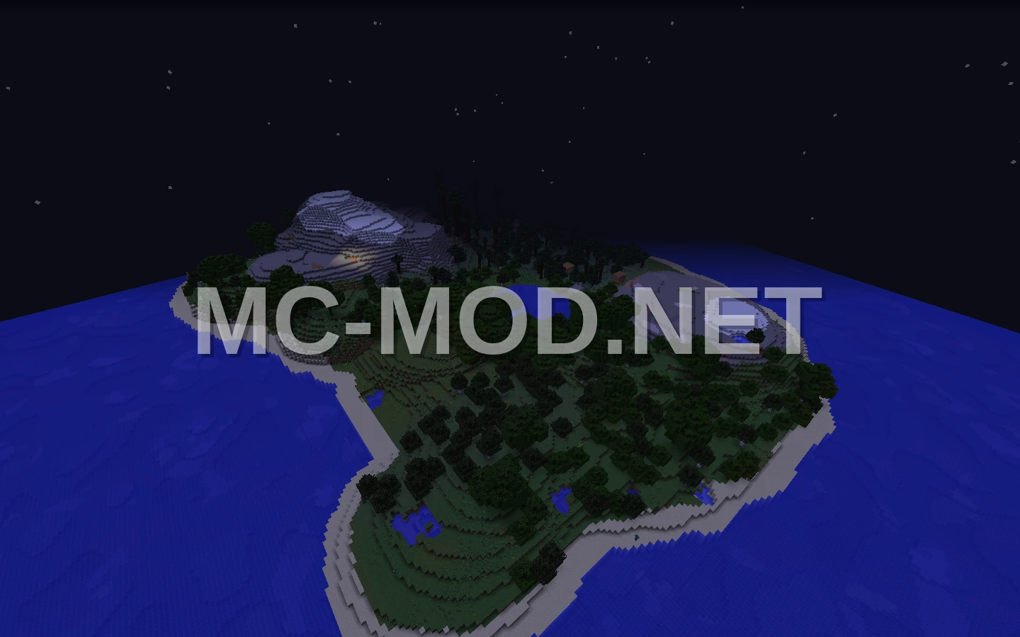 Large Island With Water Temple Structure