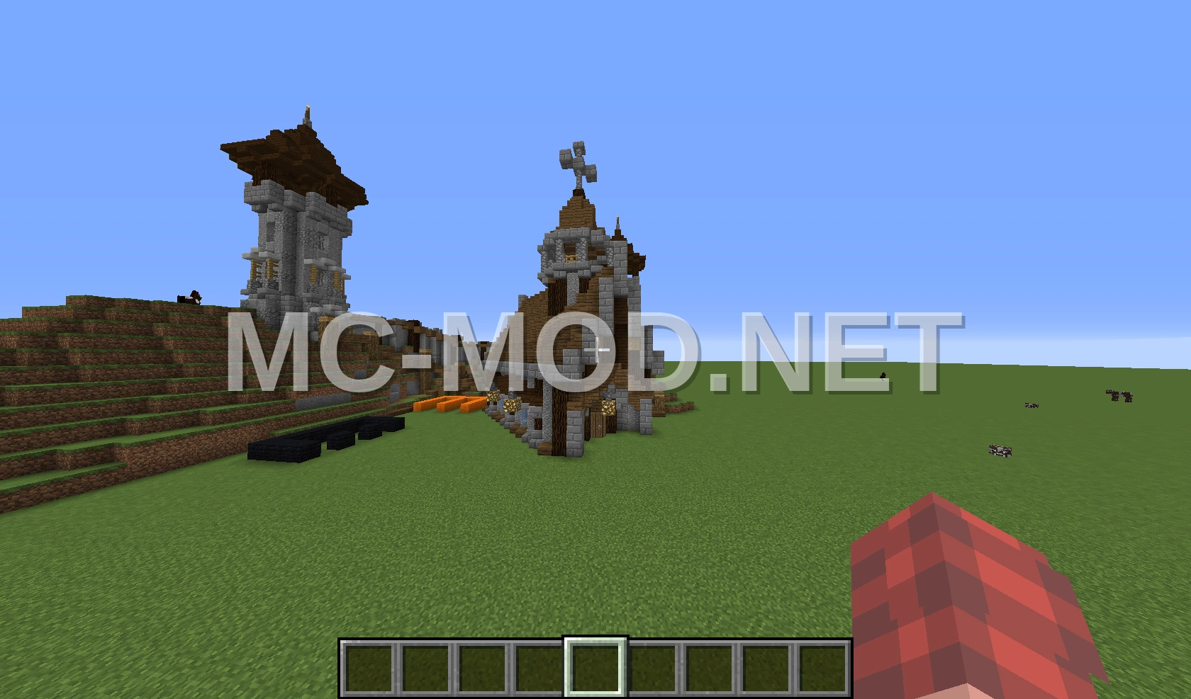 Small Medieval Diagonal Church