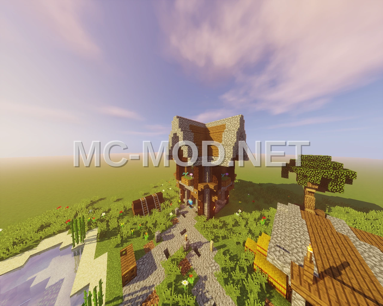 Spruce And Stone Medieval House