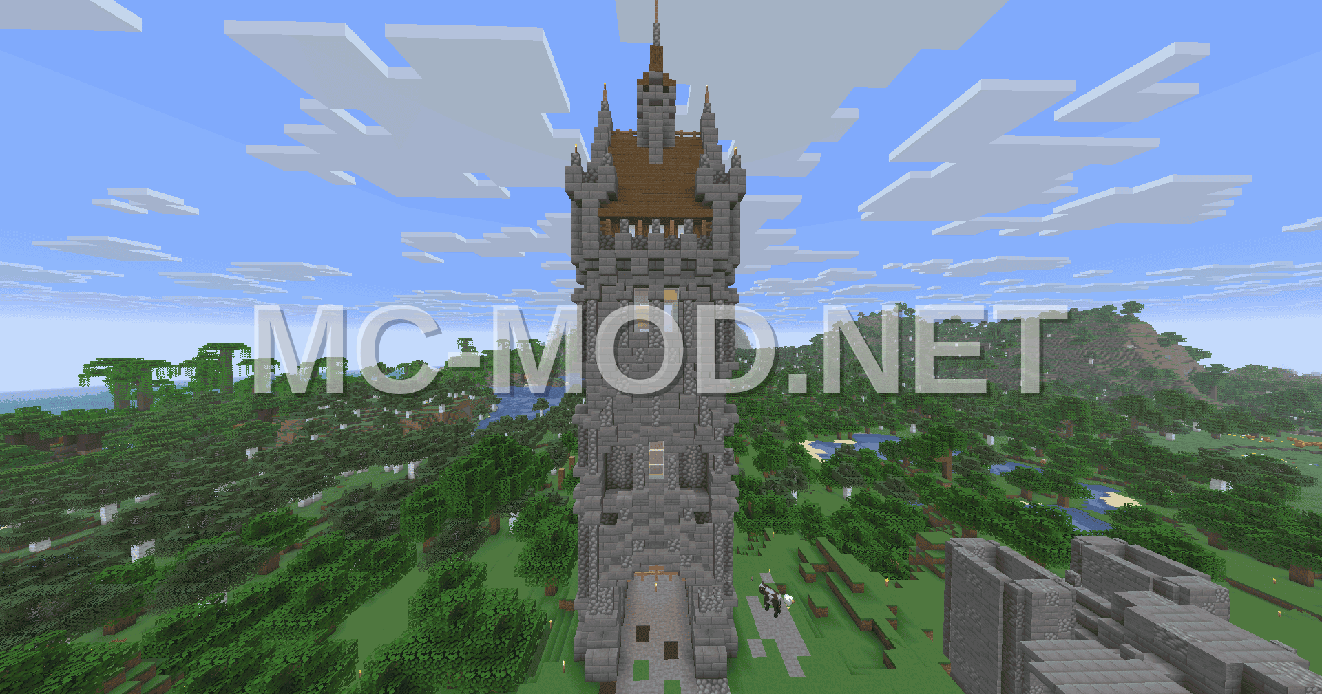 Medieval Stone Brick Tower With Stairs