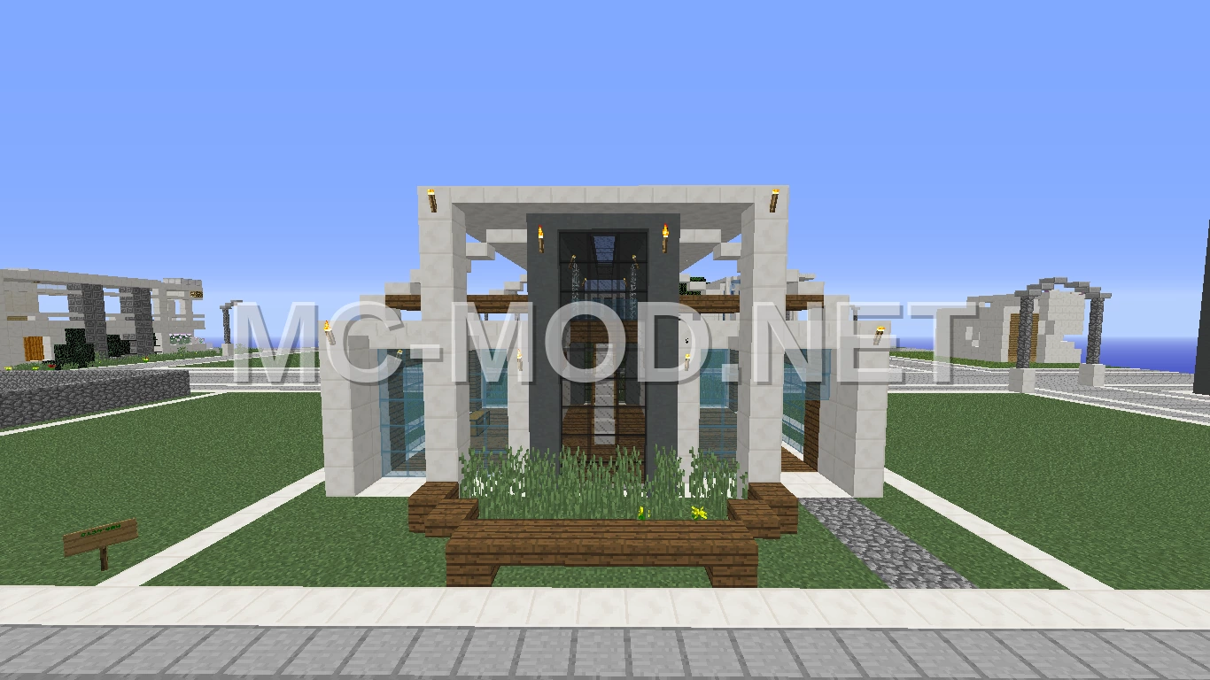 Small Spruce And Quartz Modern House