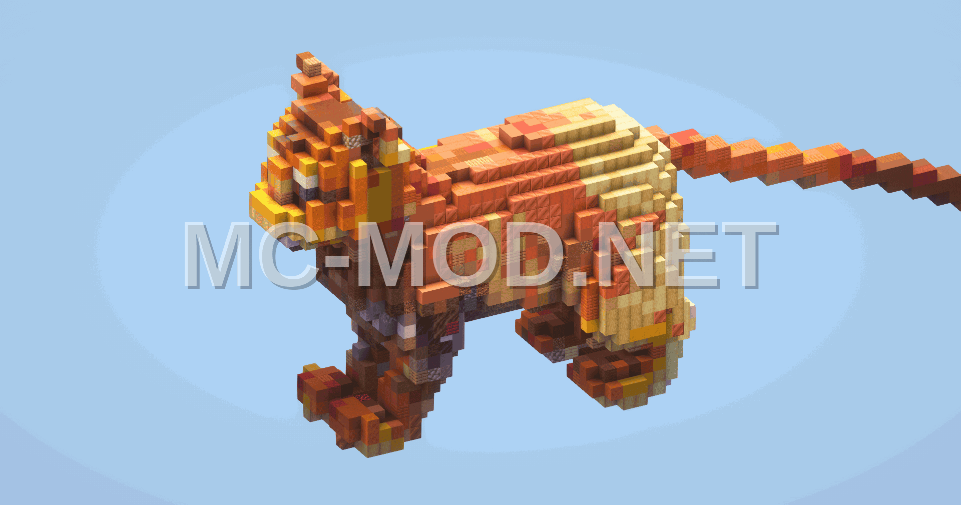 Small Orange Cat Statue