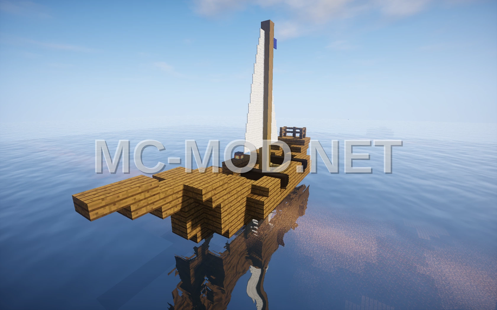 Small Realistic Sailboat Model