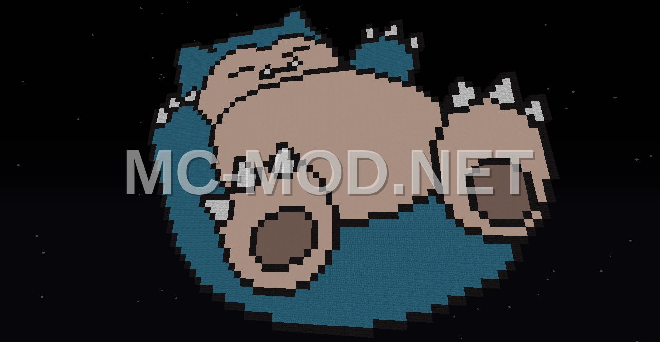 Snorlax Pixel Art Build