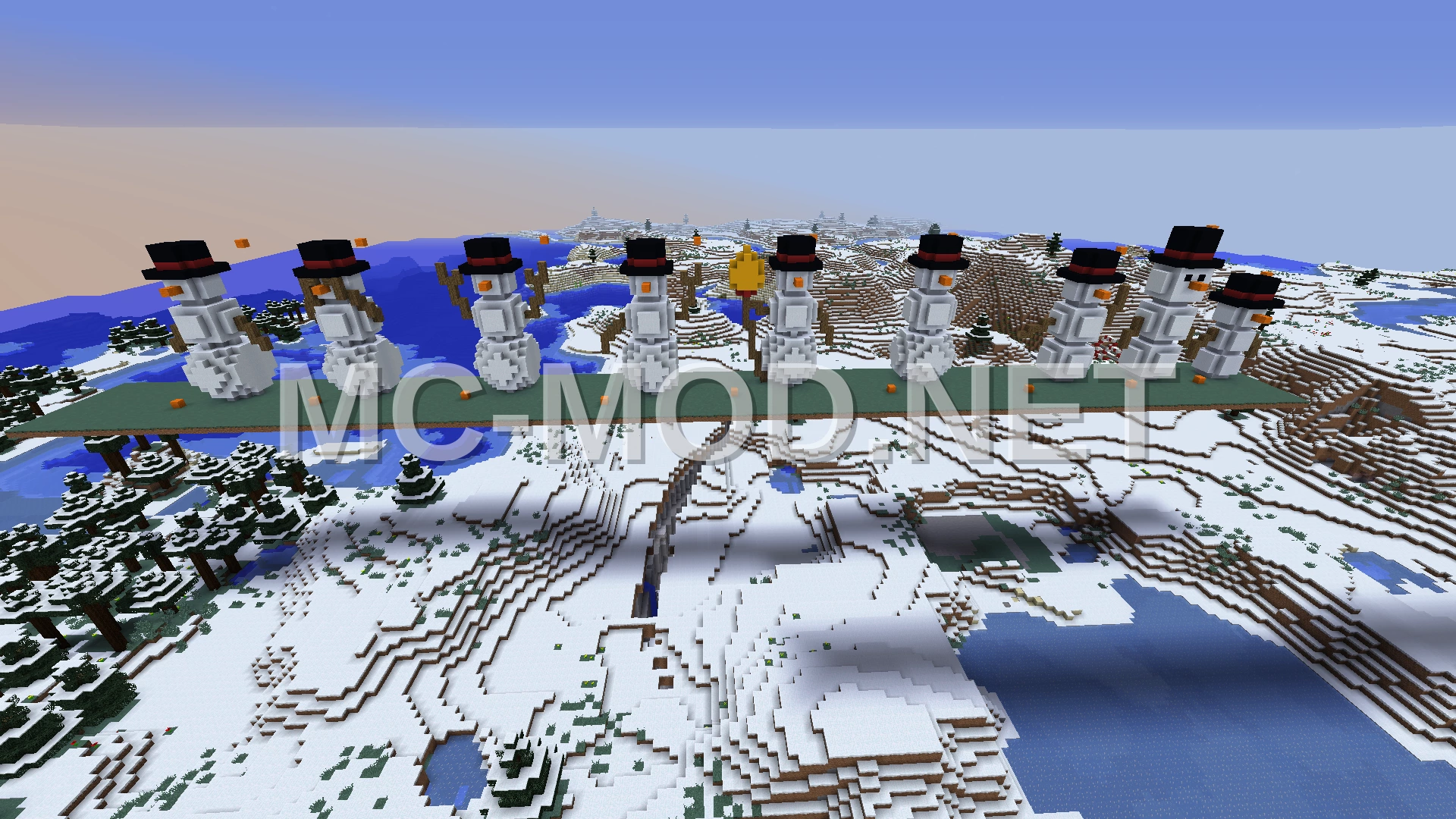 Snowman Poses Building Blocks