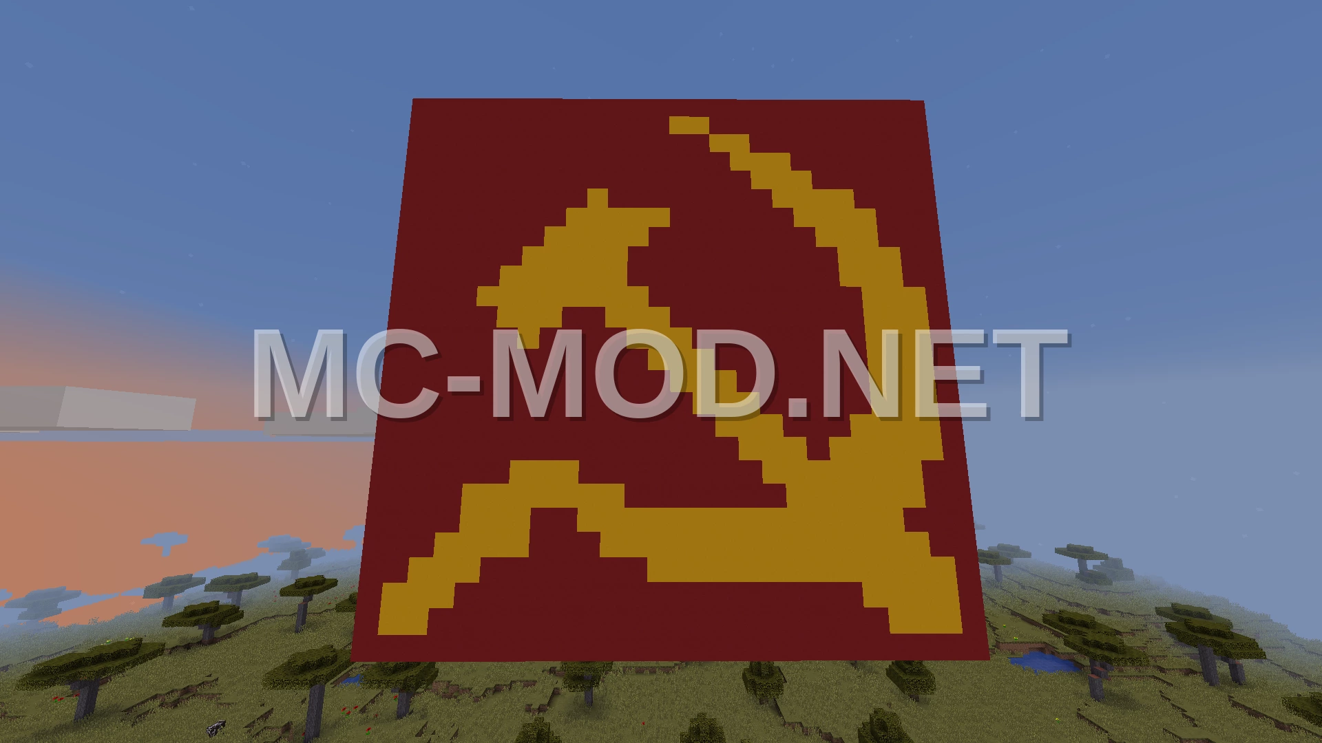 Soviet Union Flag Pixel Art