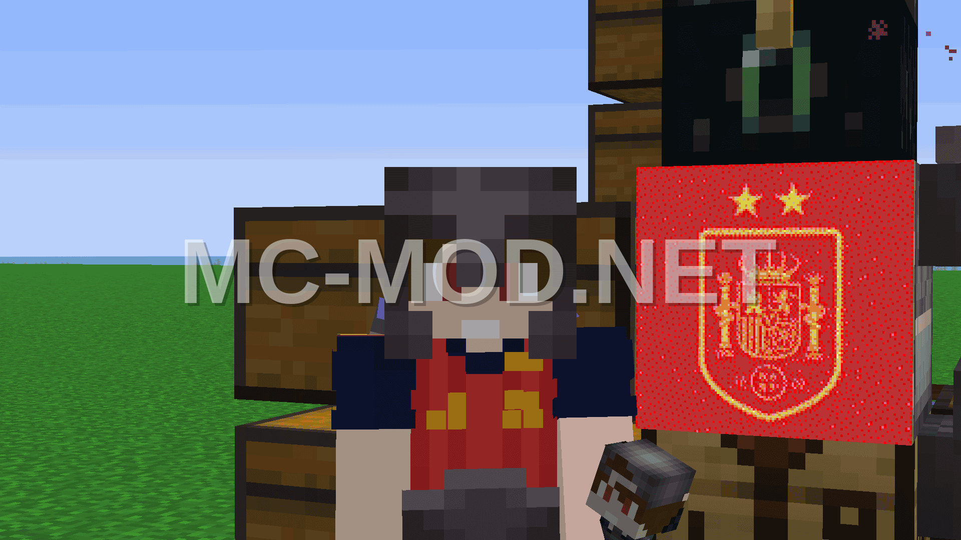 Spanish Flag Pixel Art With World Cup Star
