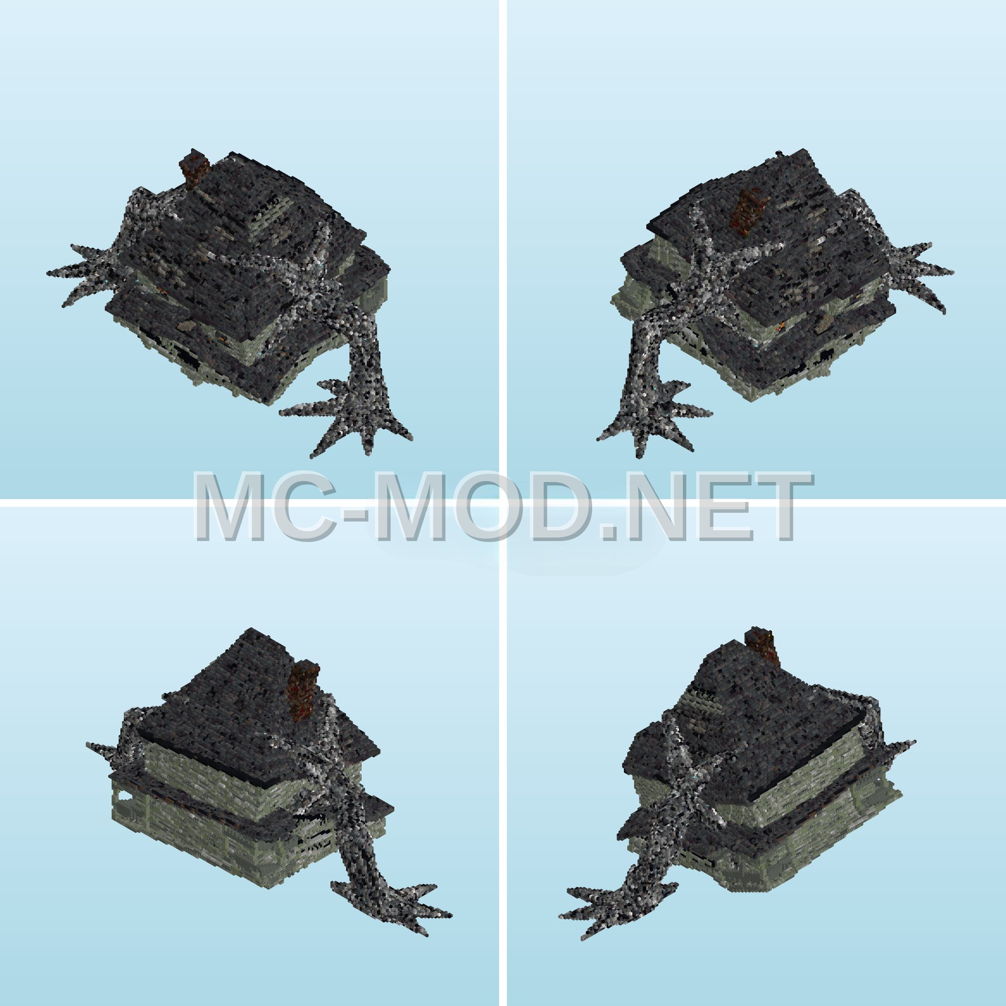 Spooky Monster House Structure