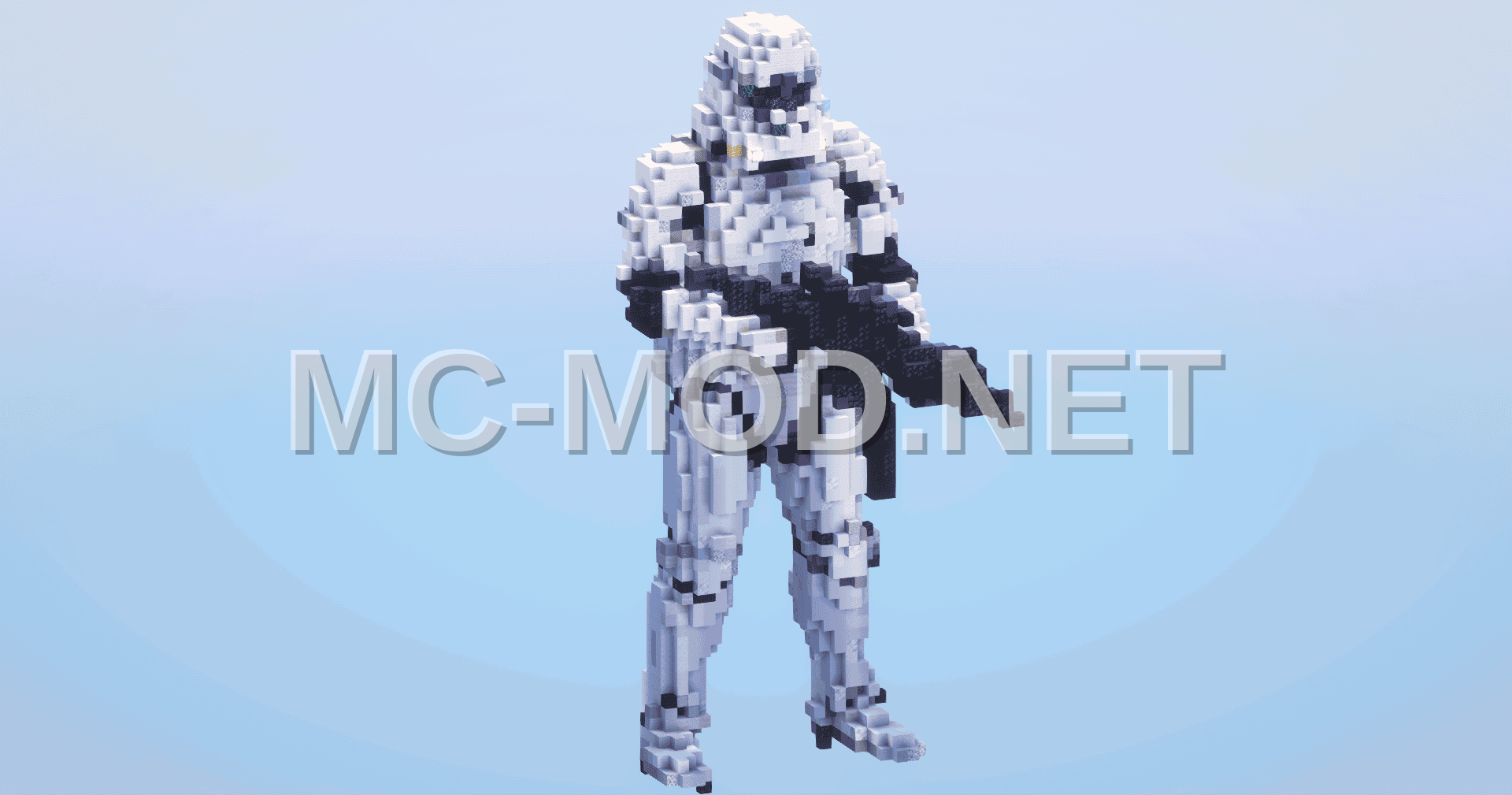 Stormtrooper Statue – White Concrete