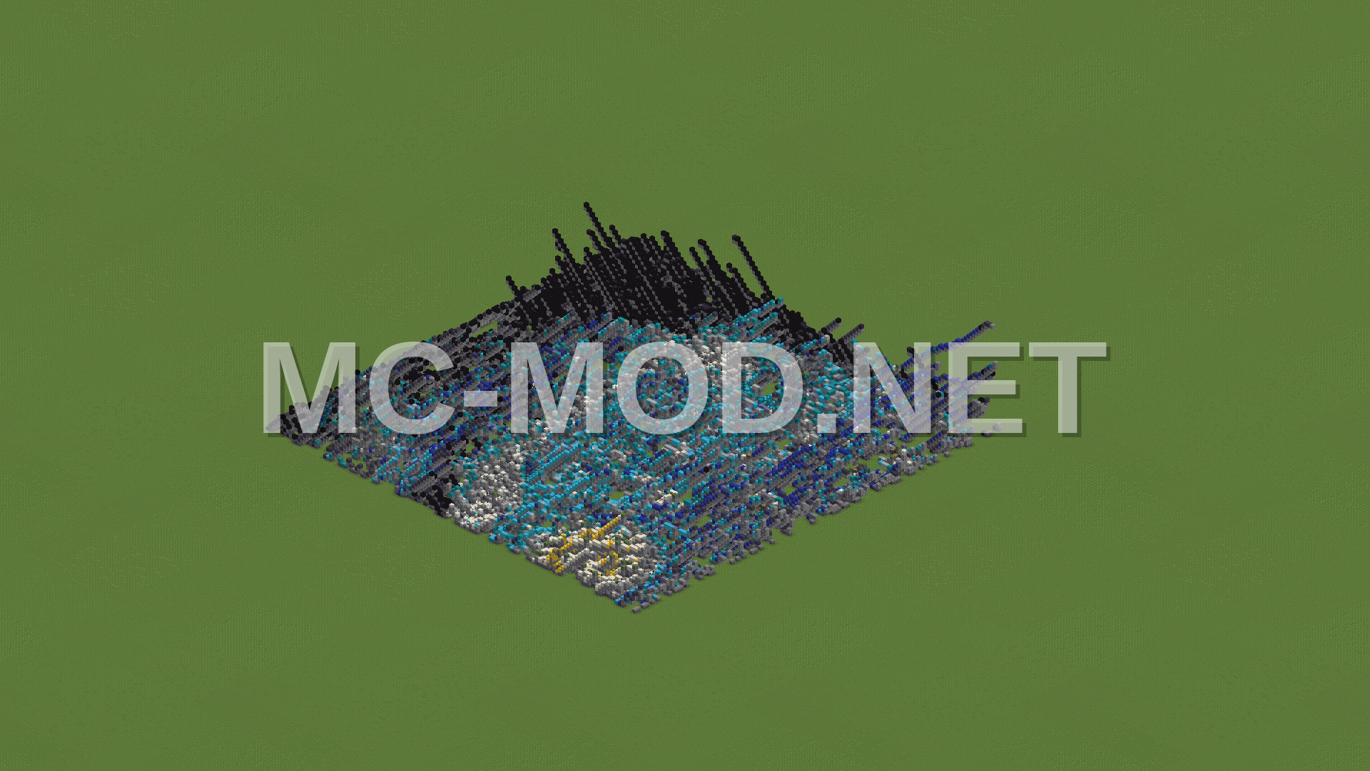 Starry Night Painting Minecraft Schematic