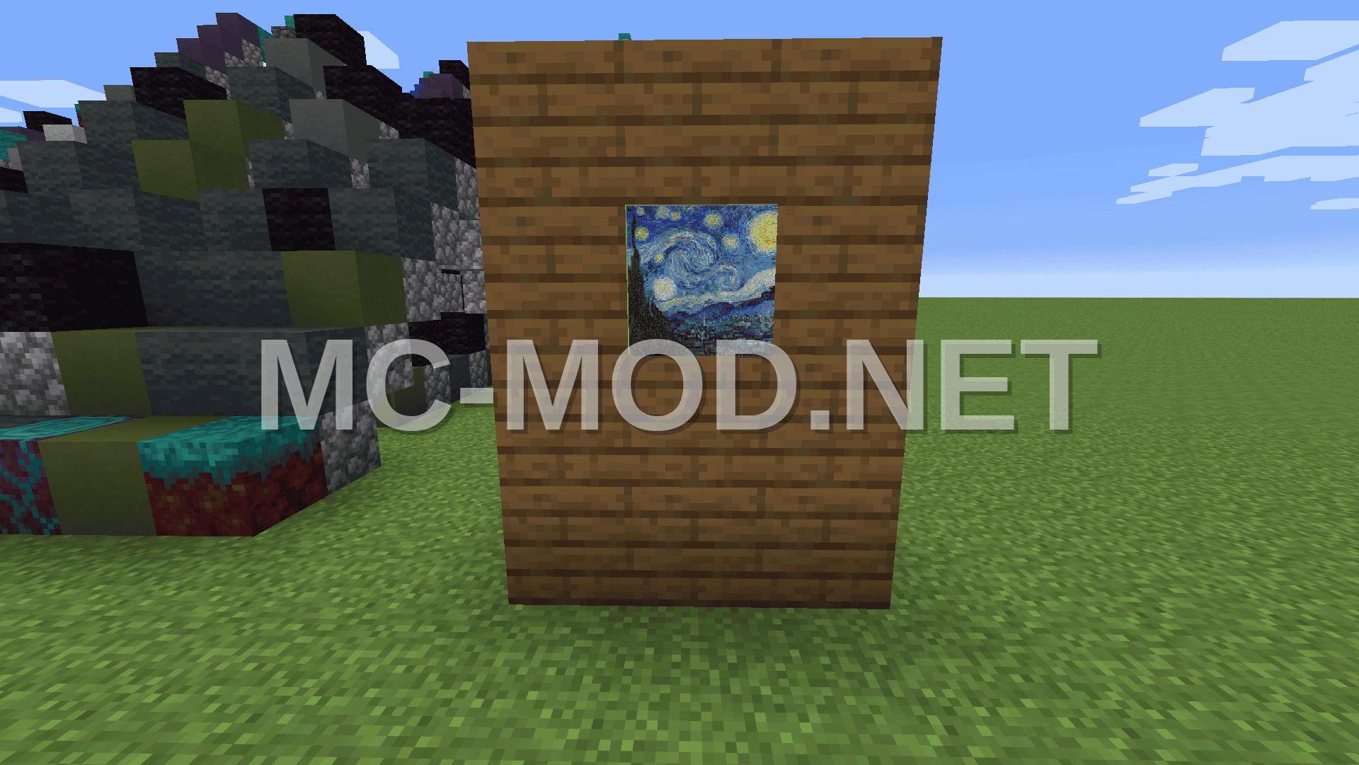 Starry Night Painting Minecraft Schematic