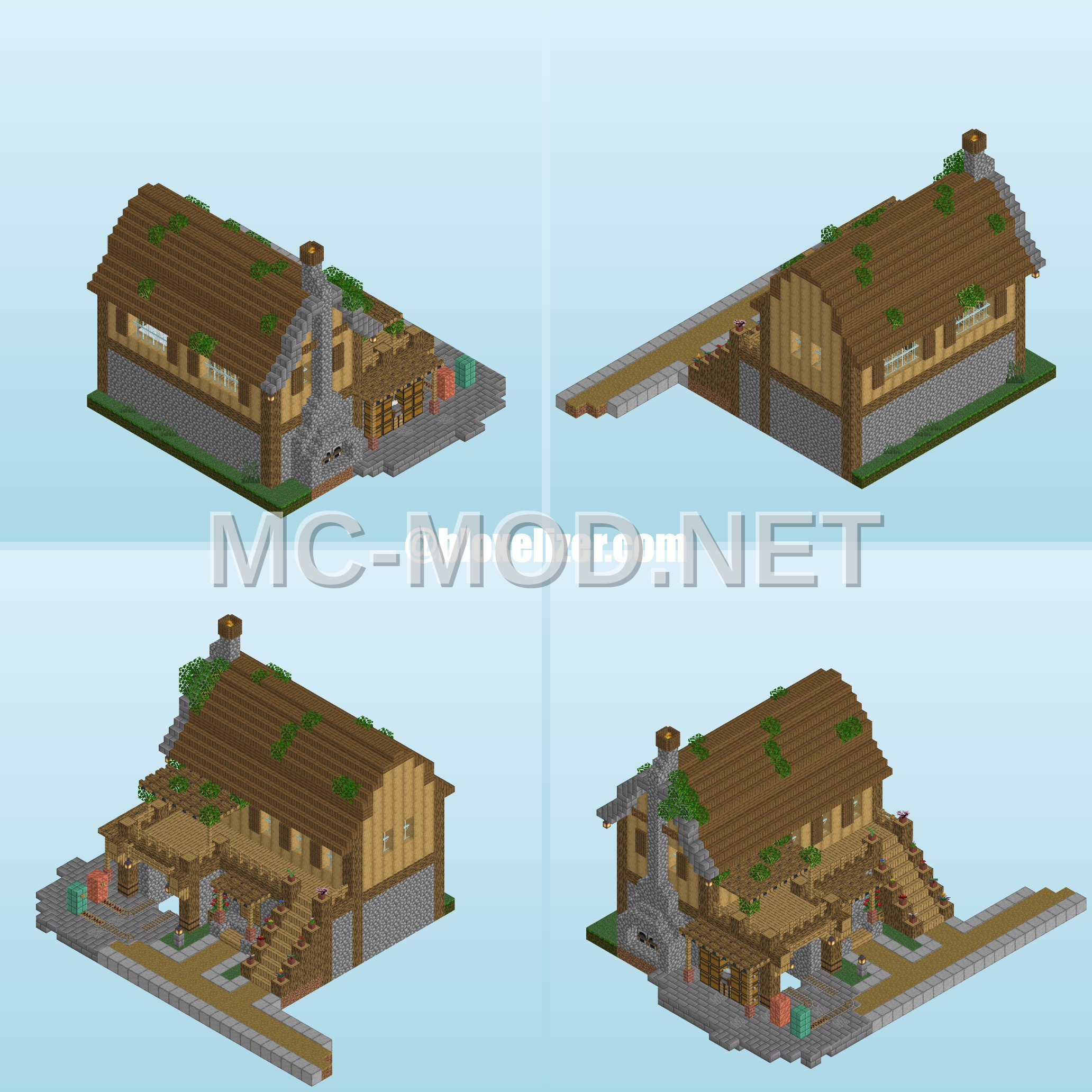 Starter House – Cobblestone & Oak