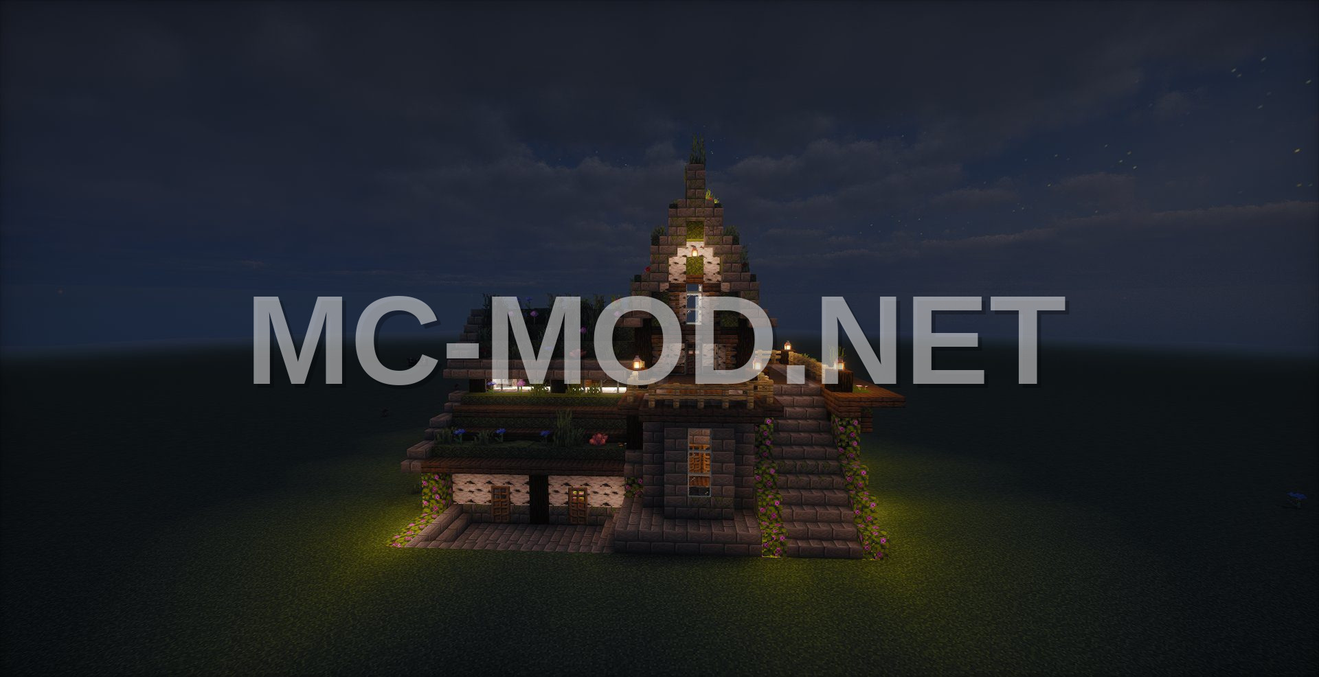 Compact Mossy Medieval House Starter